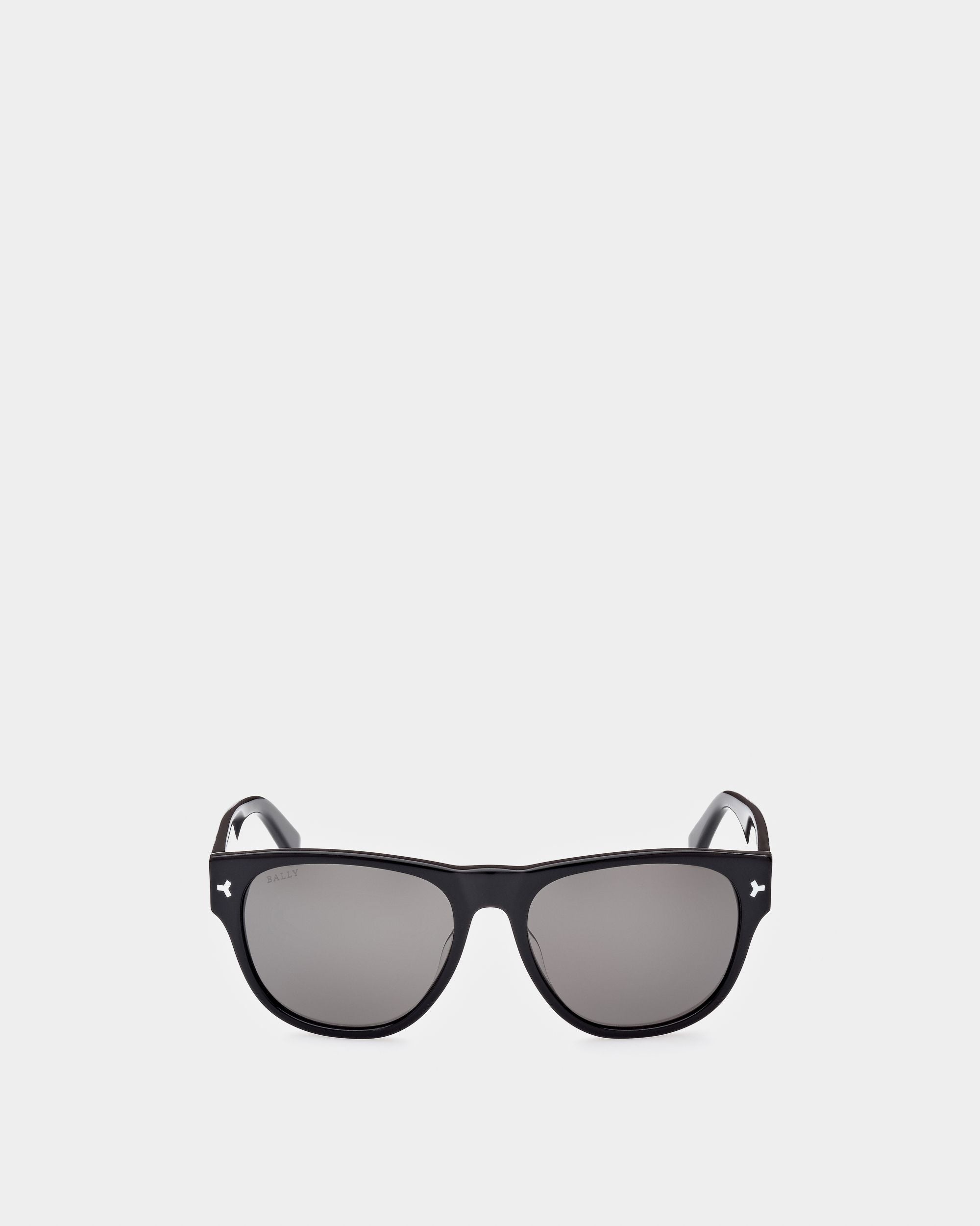 Gafas De Sol Medel De Acetato En Negro Gafas De Sol De Acetato Negro - Hombre - Bally - 01
