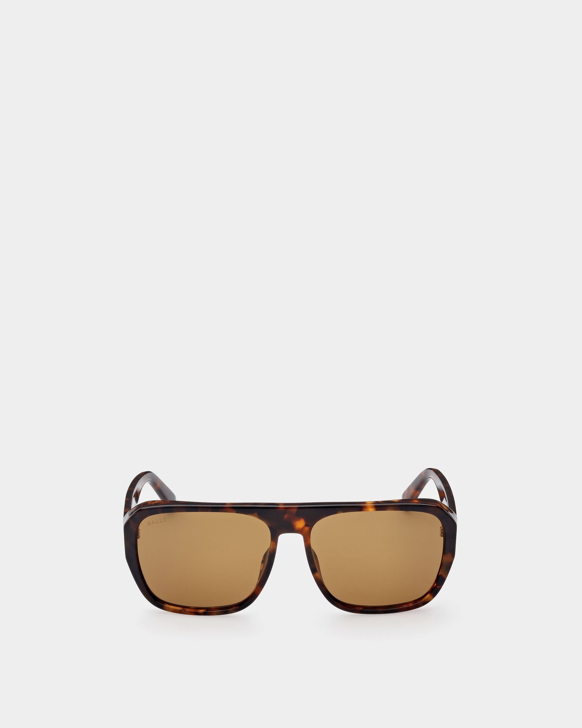 Gafas De Sol Vadret De Acetato En Marrón Habana Gafas De Sol De Acetato Marrón Habana - Hombre - Bally - 01