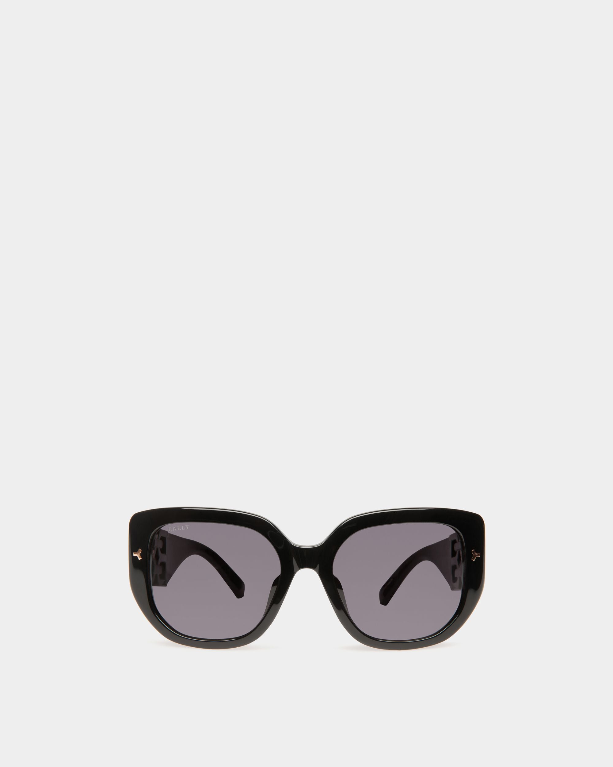 Gafas De Sol Nuna De Acetato Negro Y Ahumado - Mujer - Bally - 01