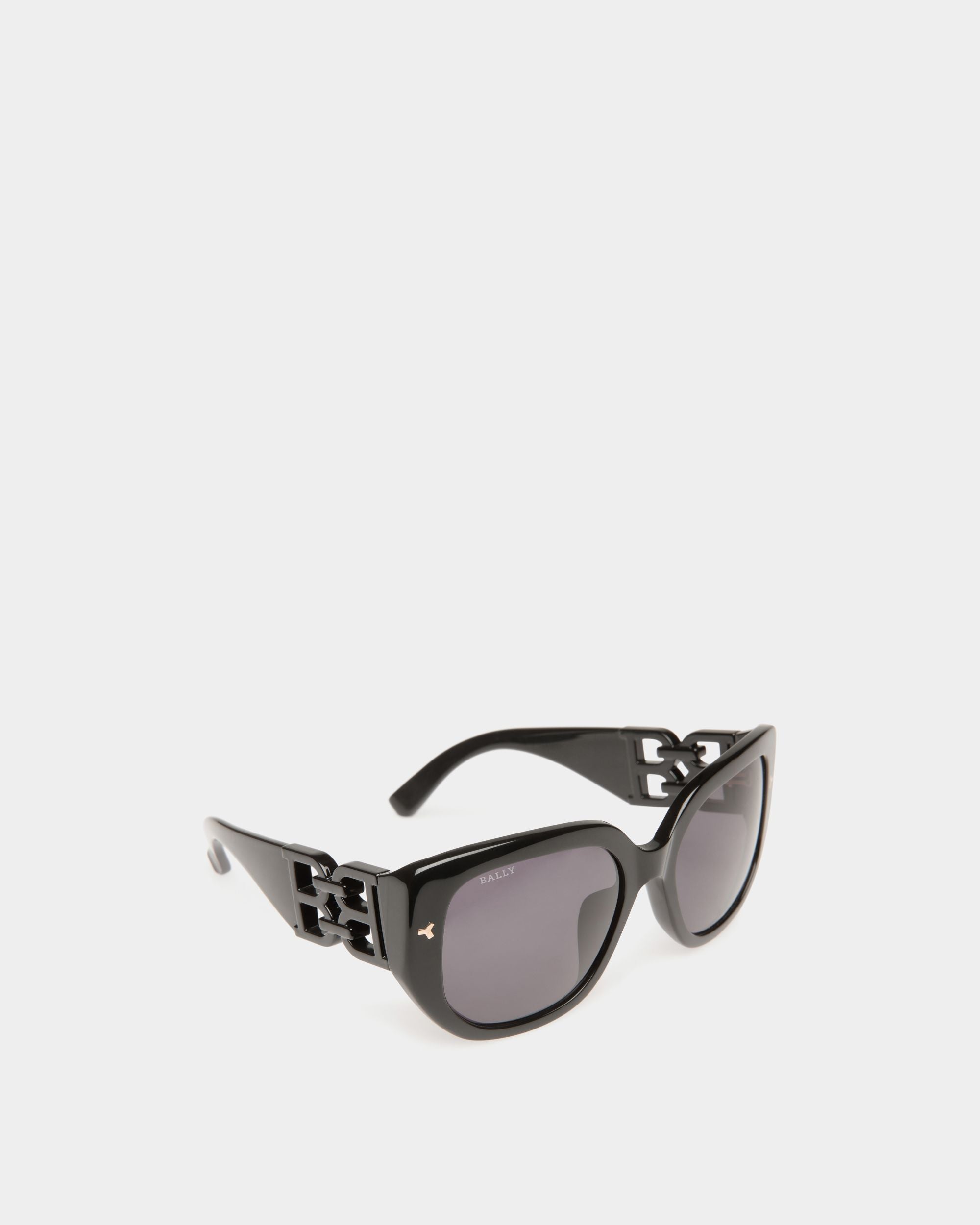 Gafas De Sol Nuna De Acetato Negro Y Ahumado - Mujer - Bally - 03