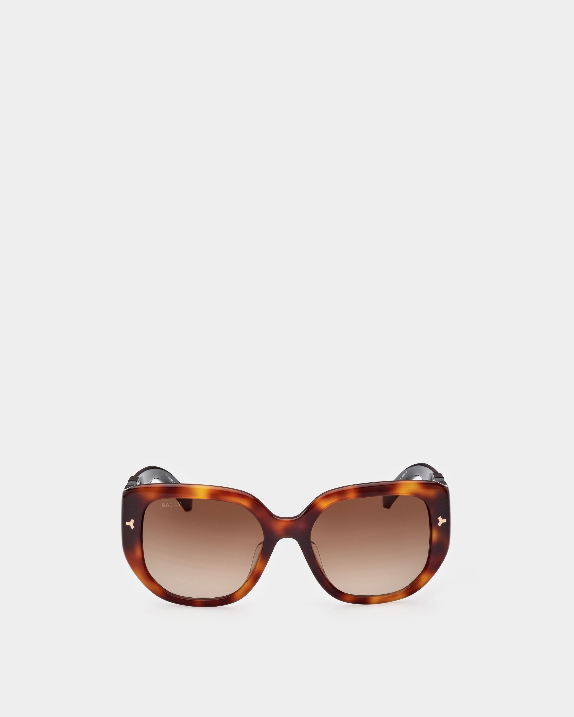 Gafas De Sol Nuna De Acetato En Marrón Habana - Mujer - Bally - 01