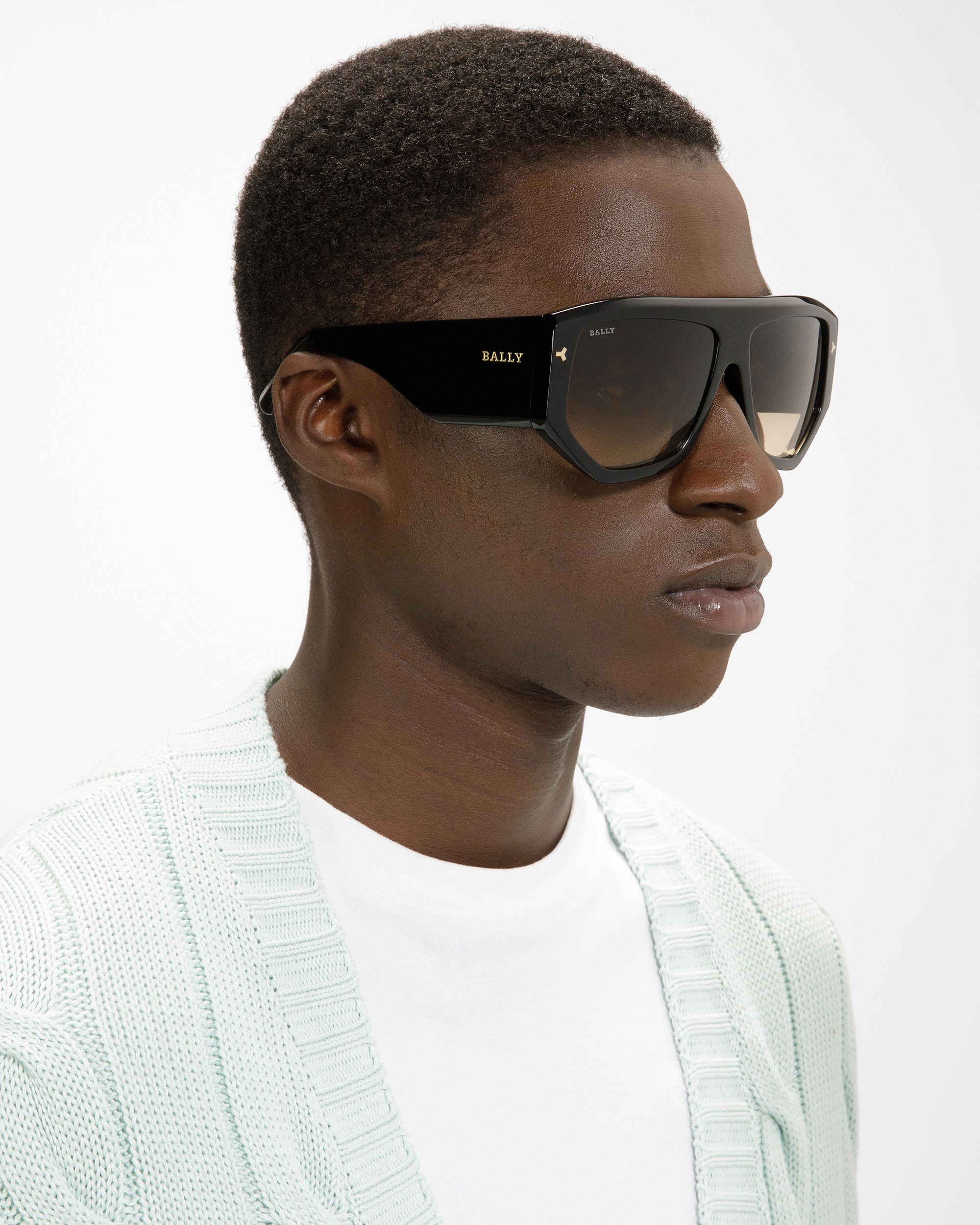 Meg Gafas De Sol Geométricas Con Montura Completa De Plástico En Negro Brillante - Other - Bally - 02