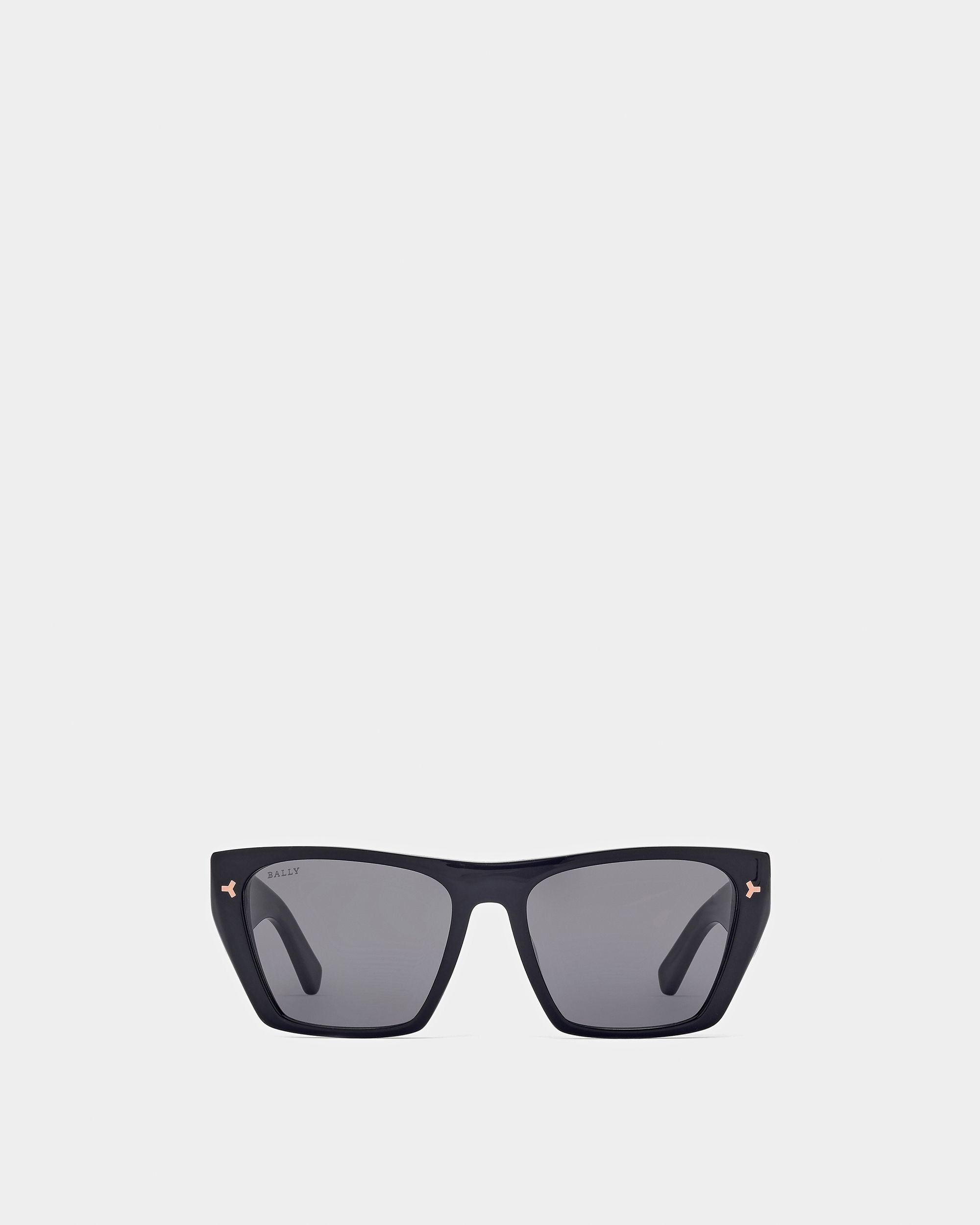 Ashley Geometric Full Rim Sunglasses In Black - Women's - Bally - 01