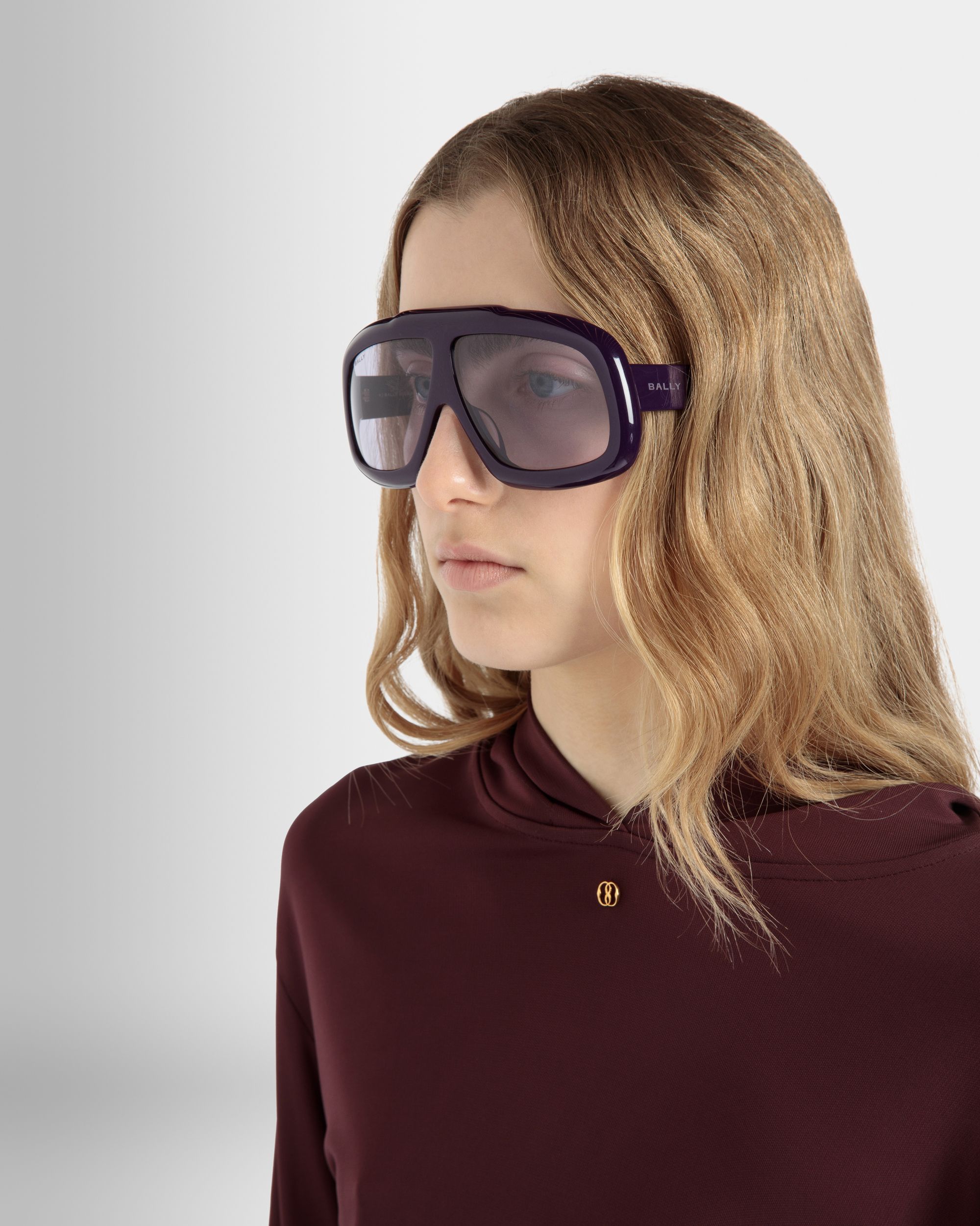 Gafas De Sol Eyger De Acetato En Morado Y Lila - Other - Bally - 02