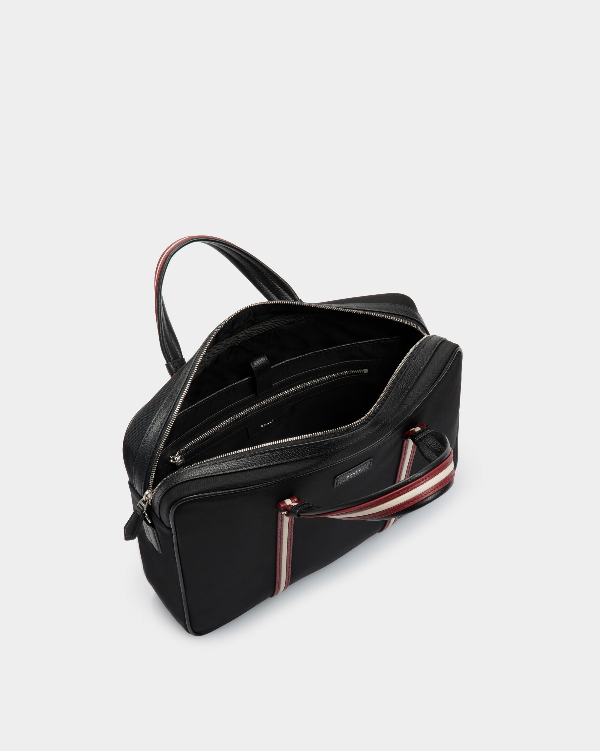 Code Briefcase In Black Nylon - Men's - Bally - 04