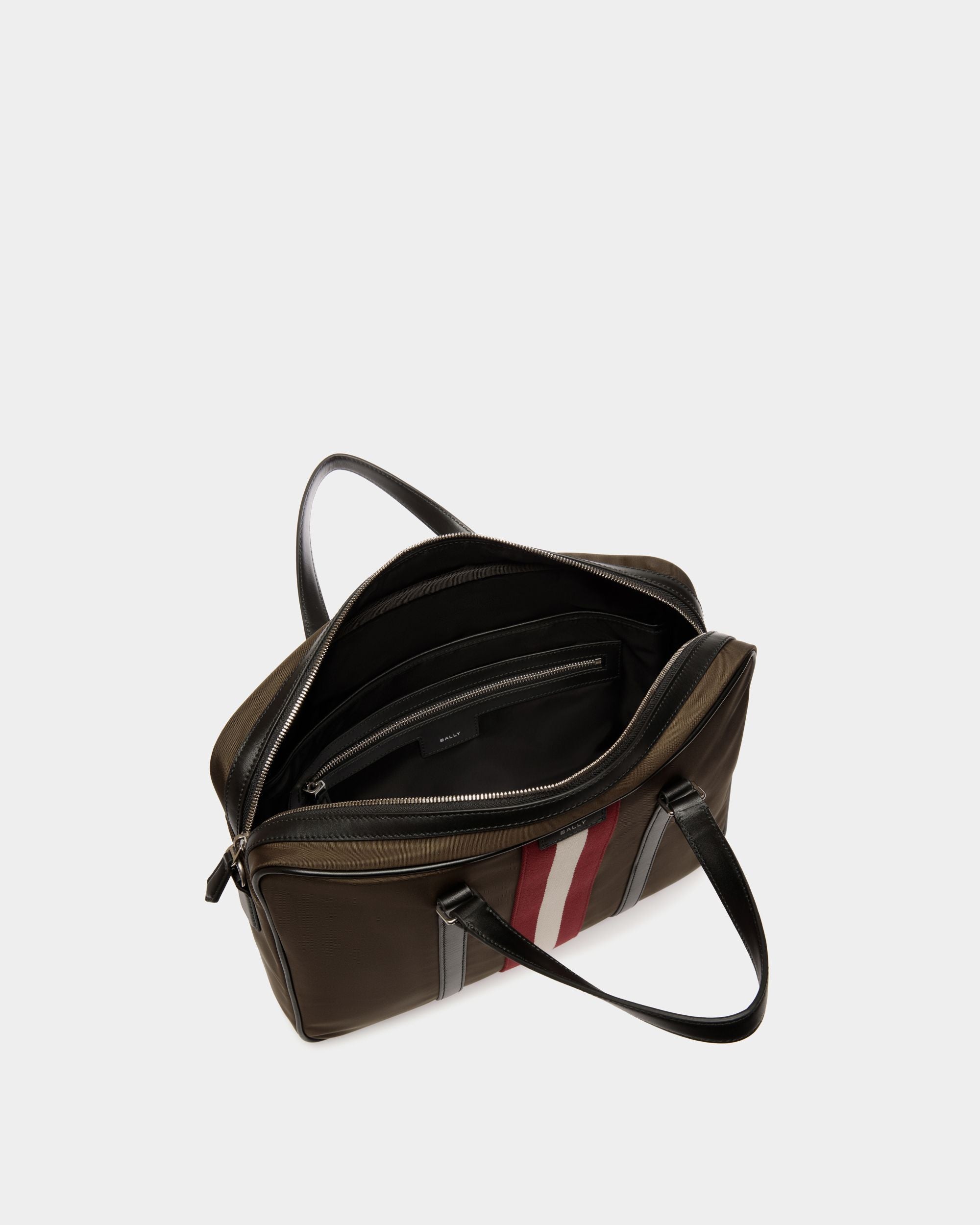 Maletín Code De Nailon Military Green - Hombre - Bally - 04