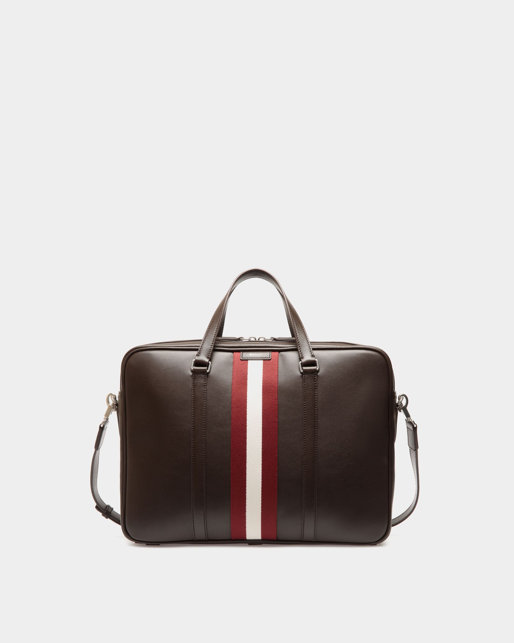 Maletín Code De Piel Ébano - Hombre - Bally - 01