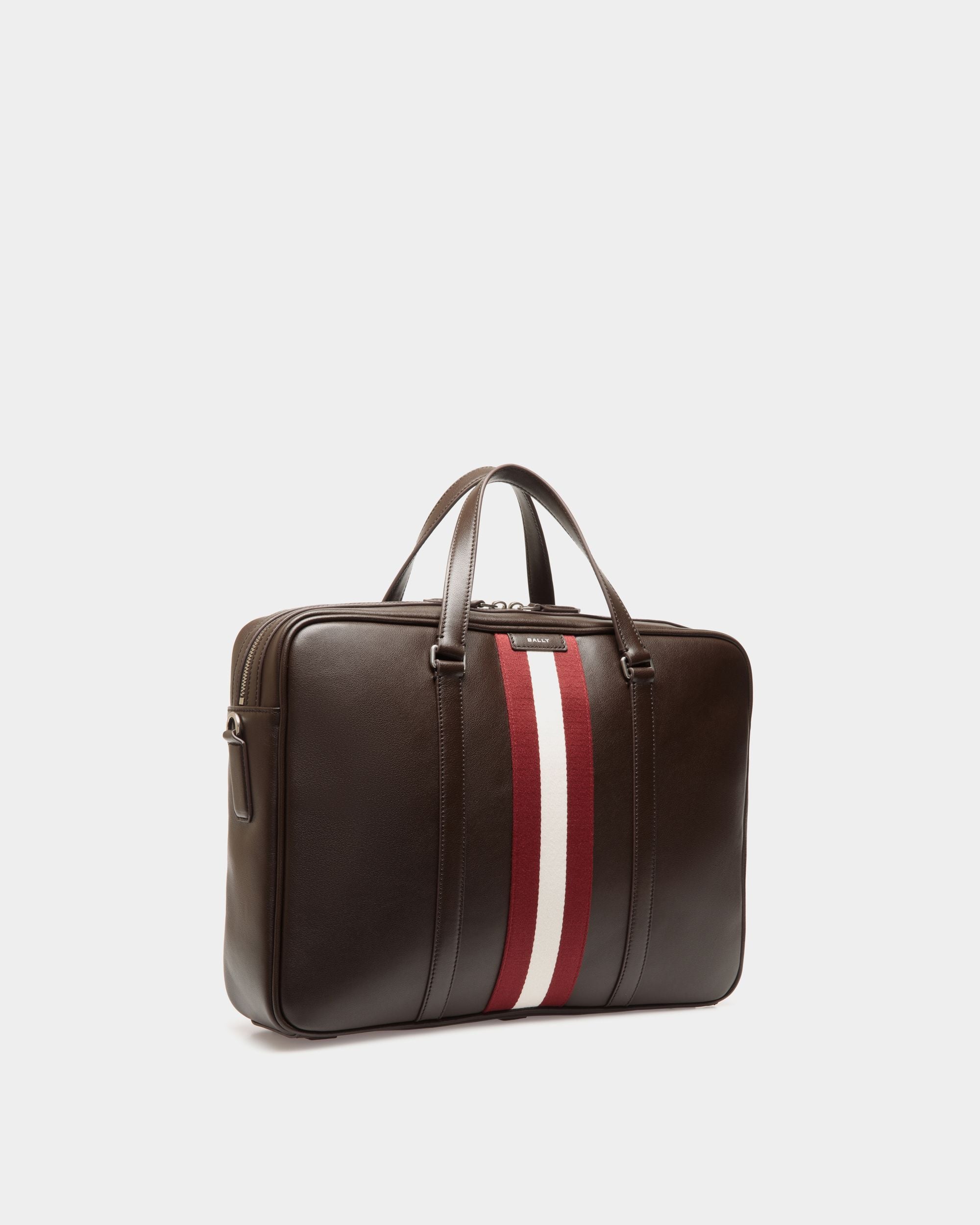 Maletín Code De Piel Ébano - Hombre - Bally - 04