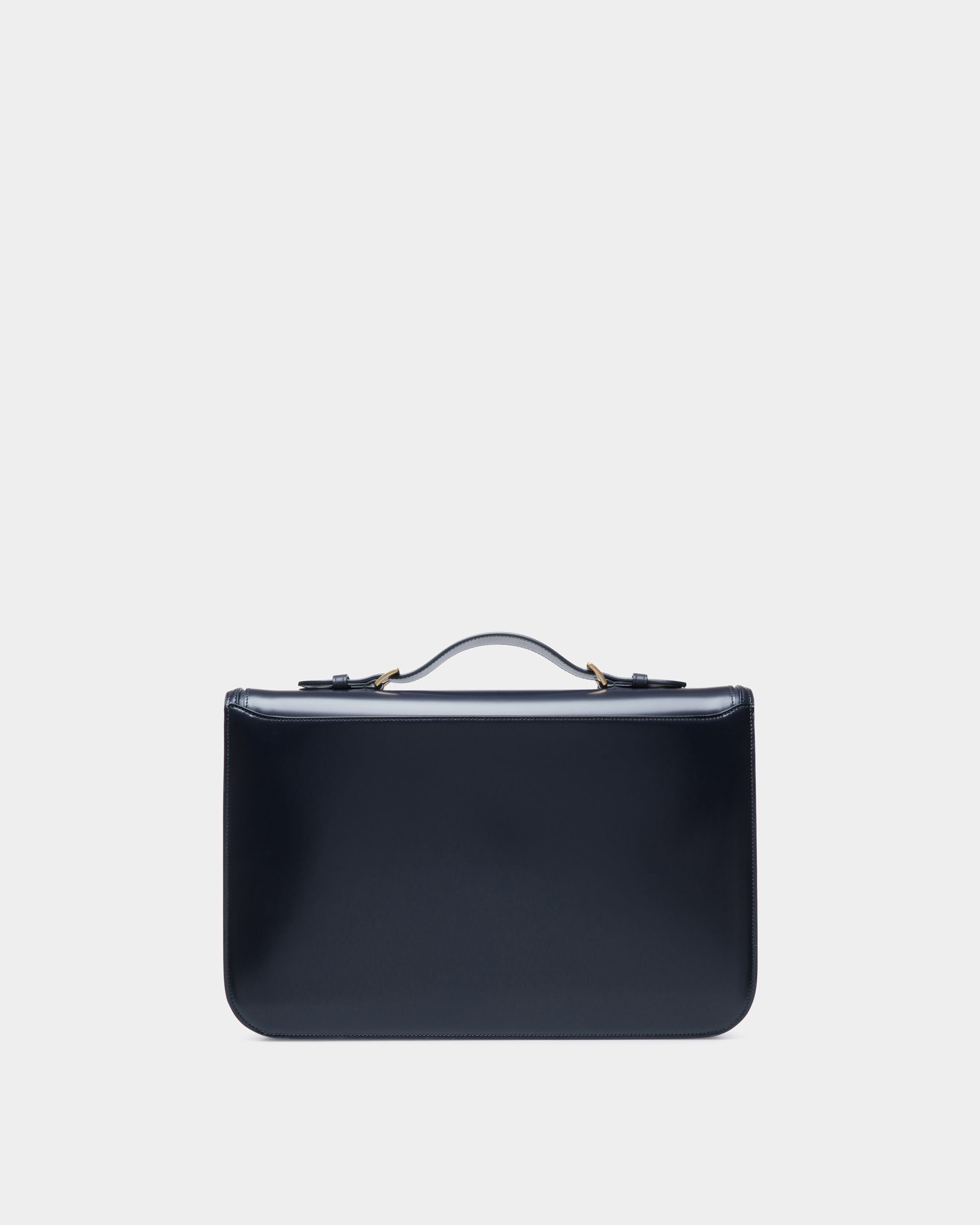 Maletín Deco De Piel Cepillada Navy Blue - Hombre - Bally - 03