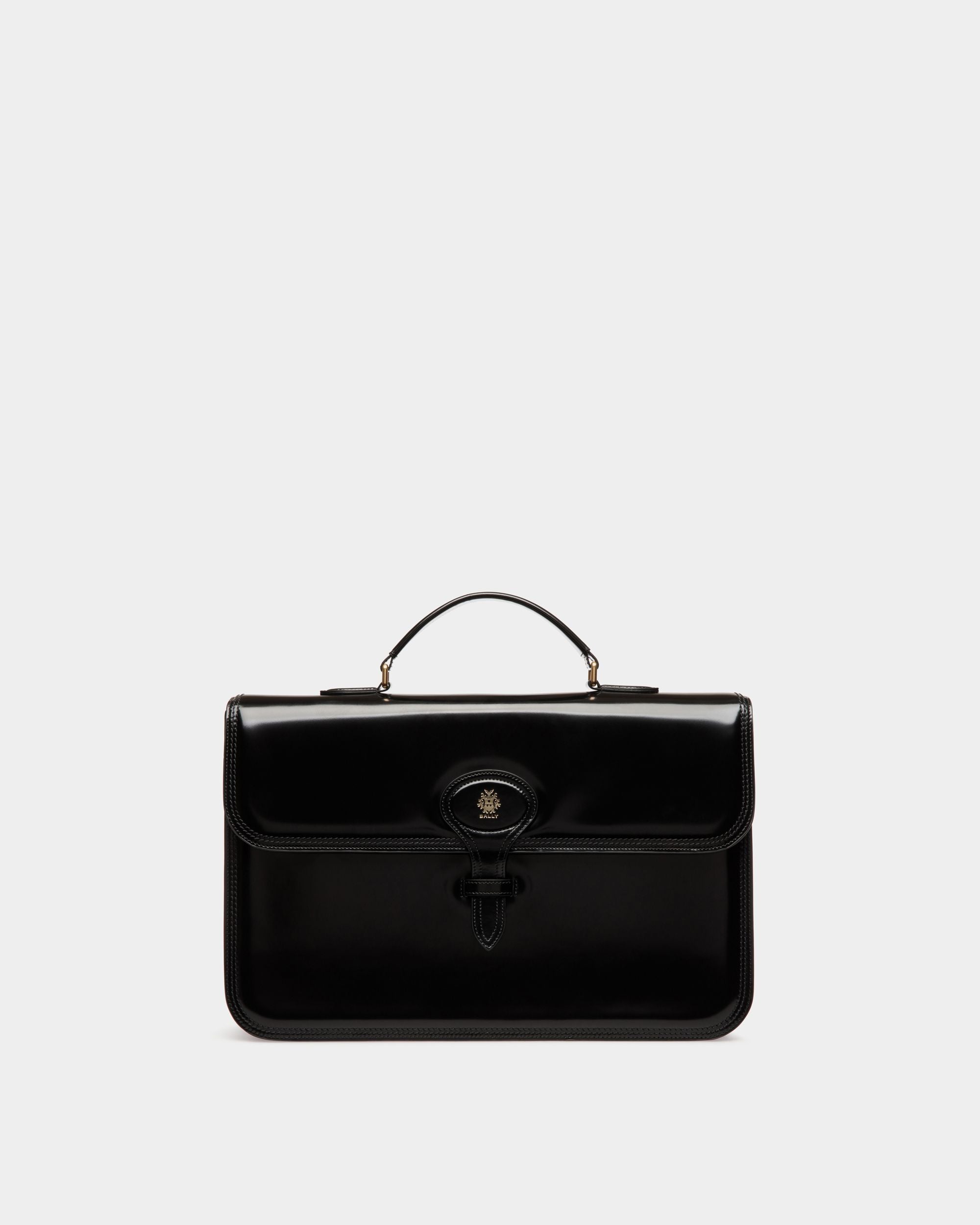 Maletín Beckett De Piel Negra - Hombre - Bally - 01