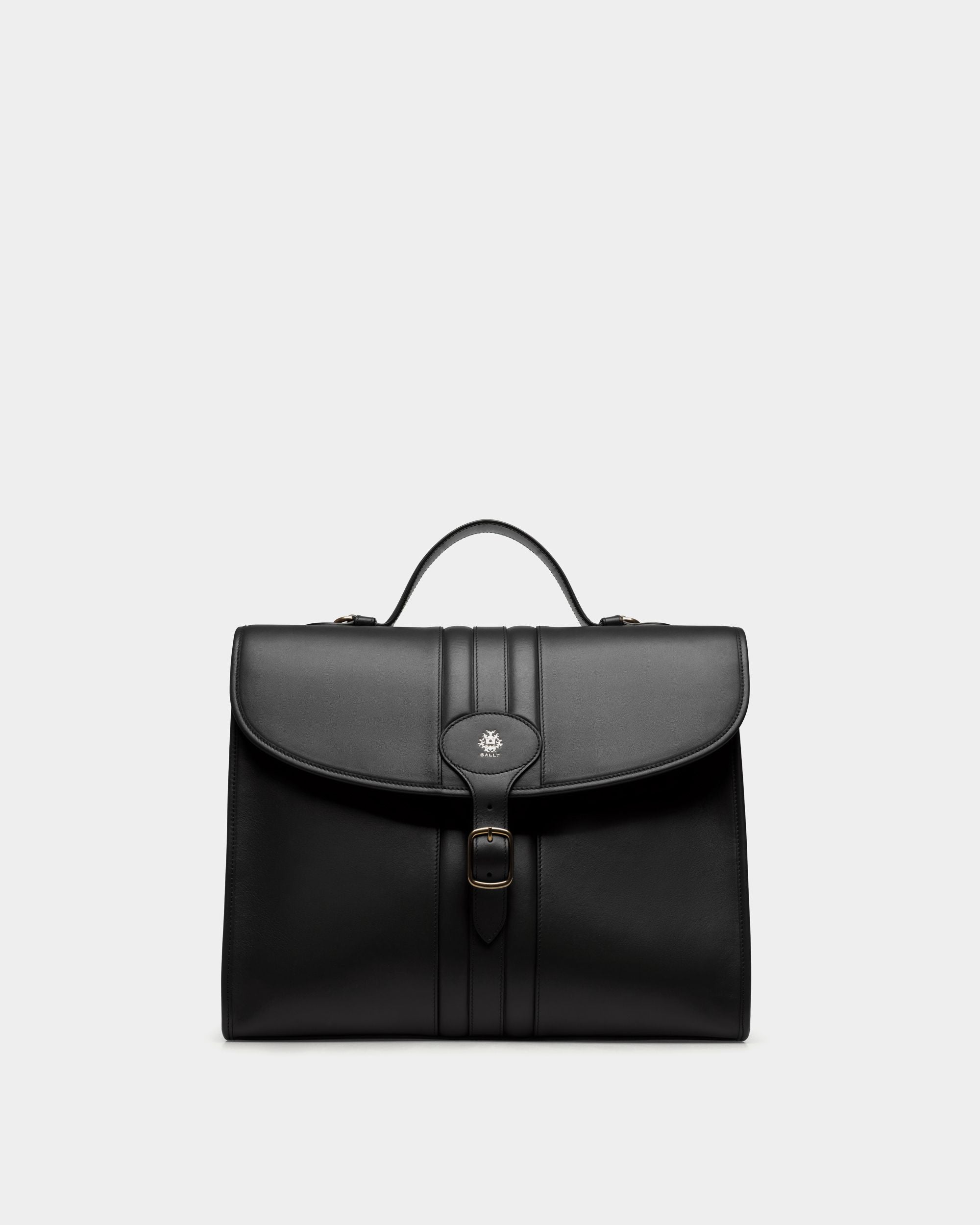 Maletín Beckett De Piel Negra - Hombre - Bally - 01