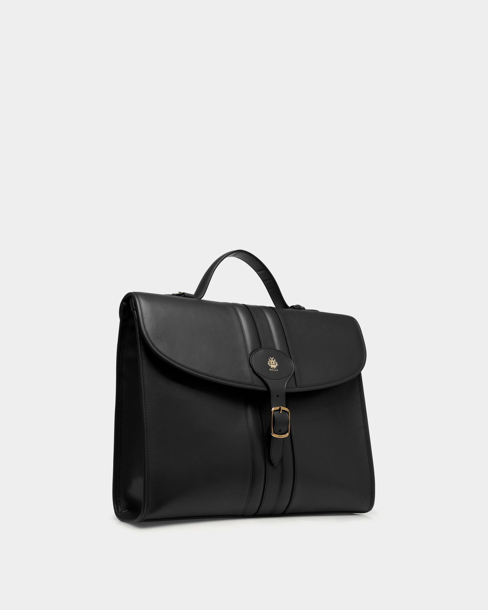 Maletín Beckett De Piel Negra - Hombre - Bally - 04