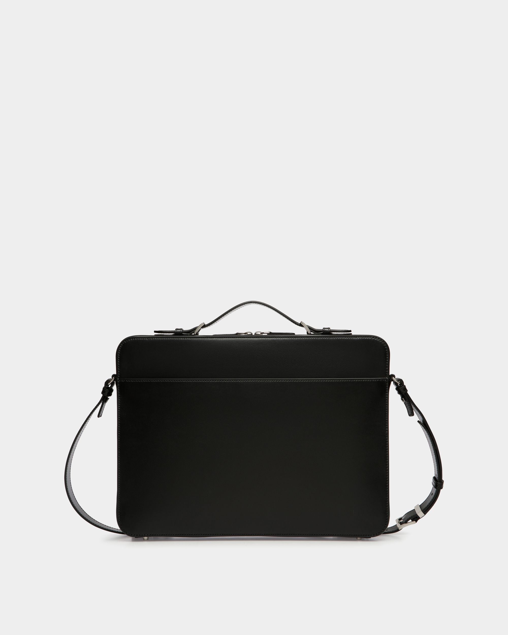 Deco Briefcase in Black Leather - Men's - Bally - 02