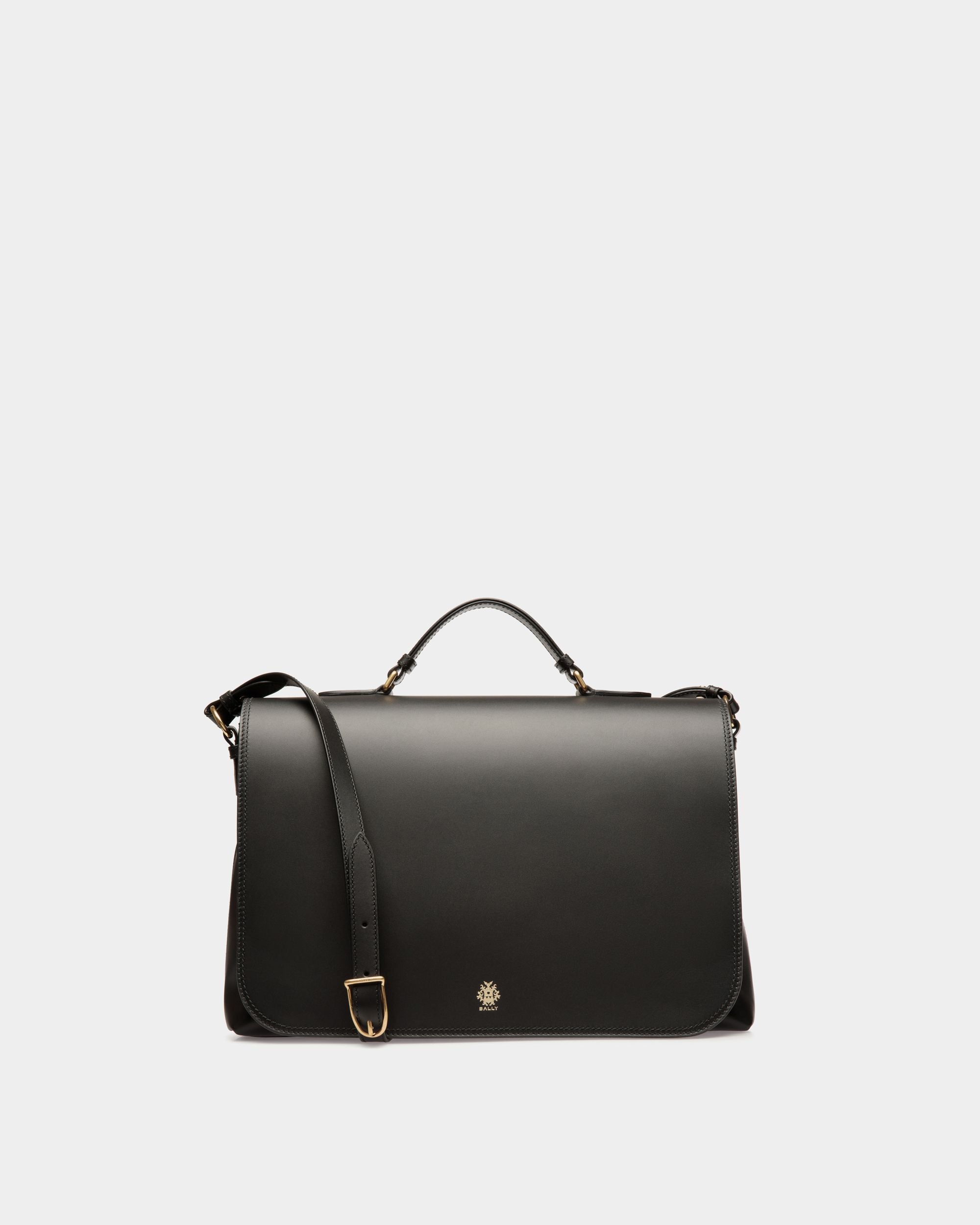 Ray Crossbody Bag in Black Leather - Hombre - Bally - 01