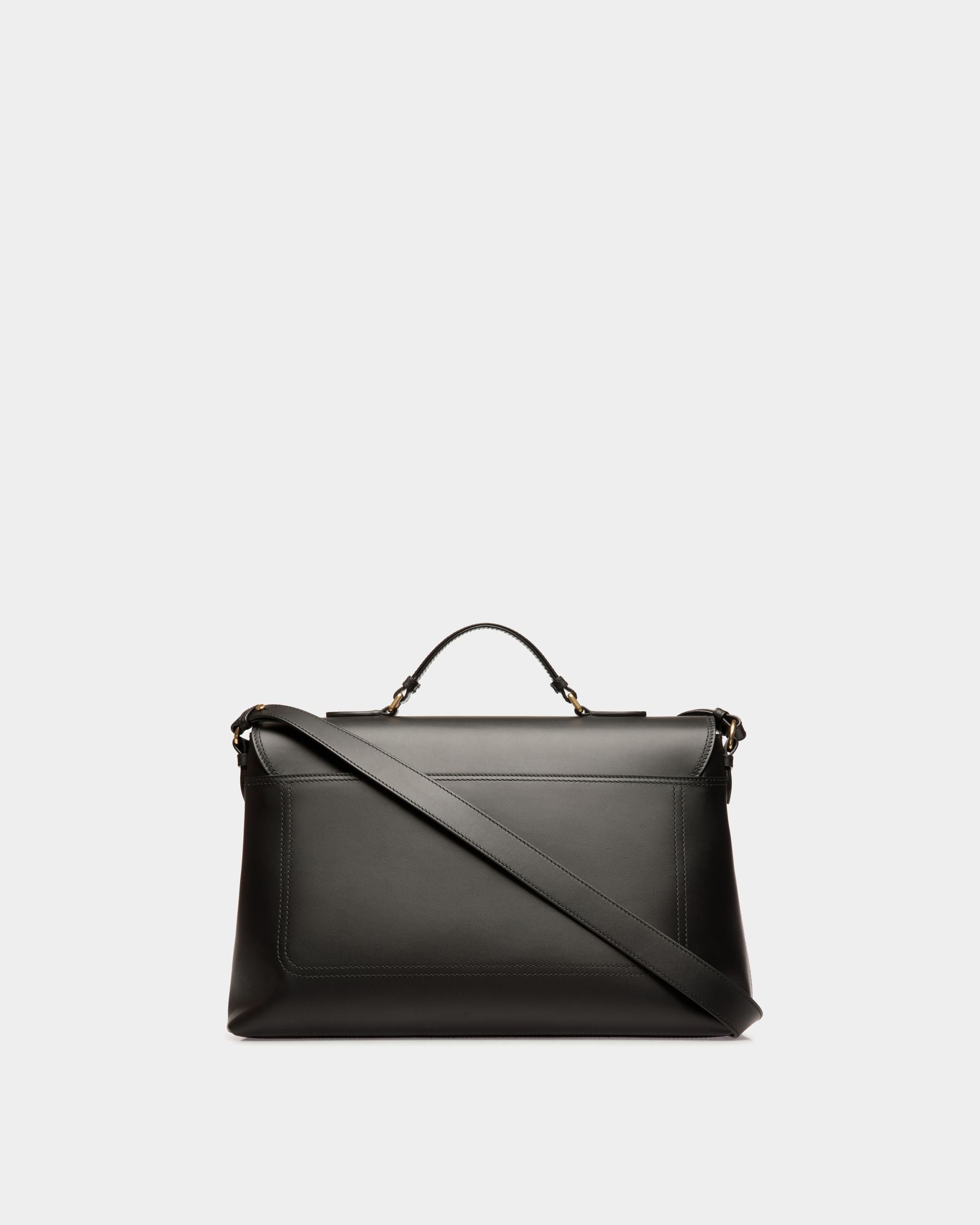 Ray Crossbody Bag in Black Leather - Hombre - Bally - 02