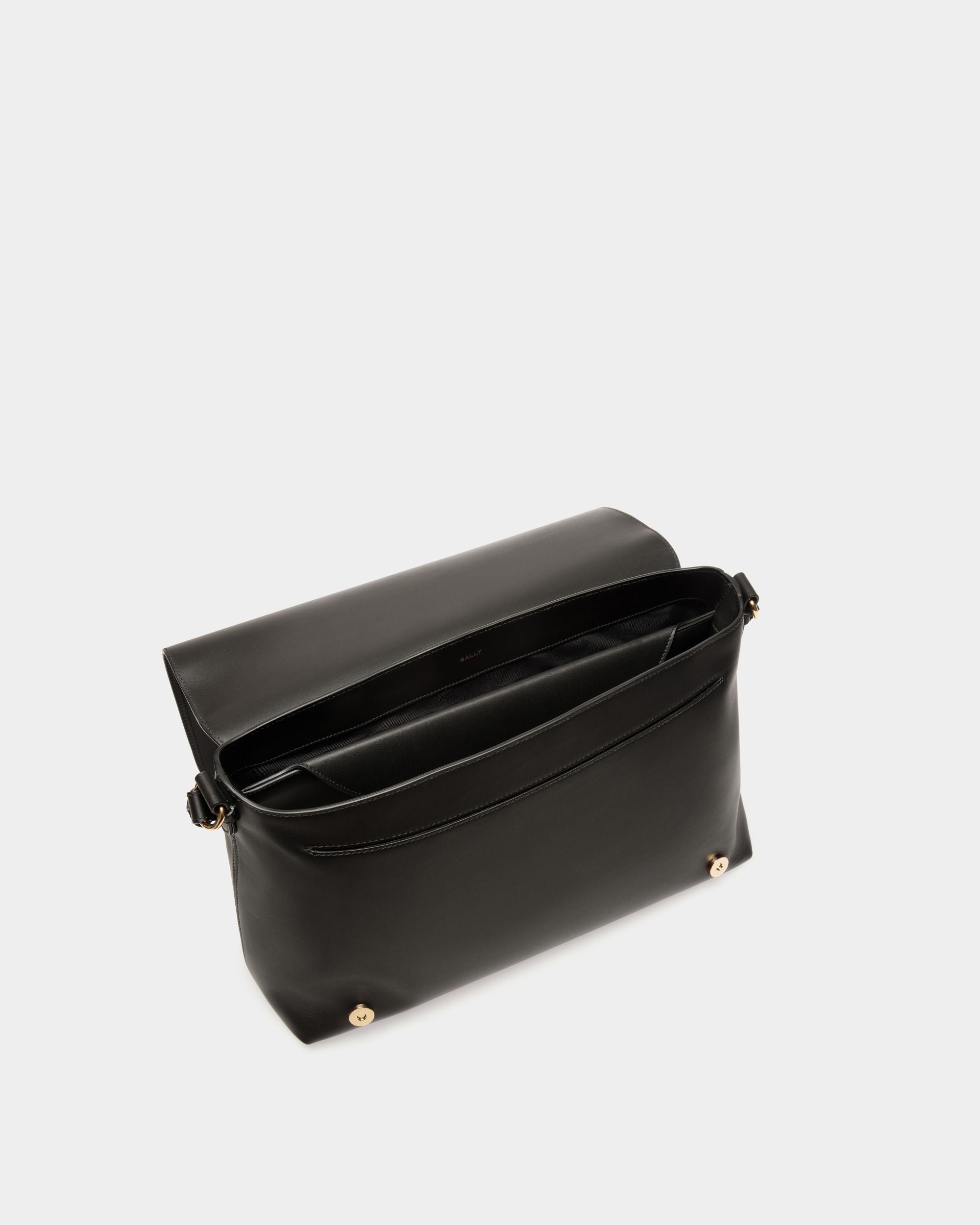 Ray Crossbody Bag in Black Leather - Hombre - Bally - 04