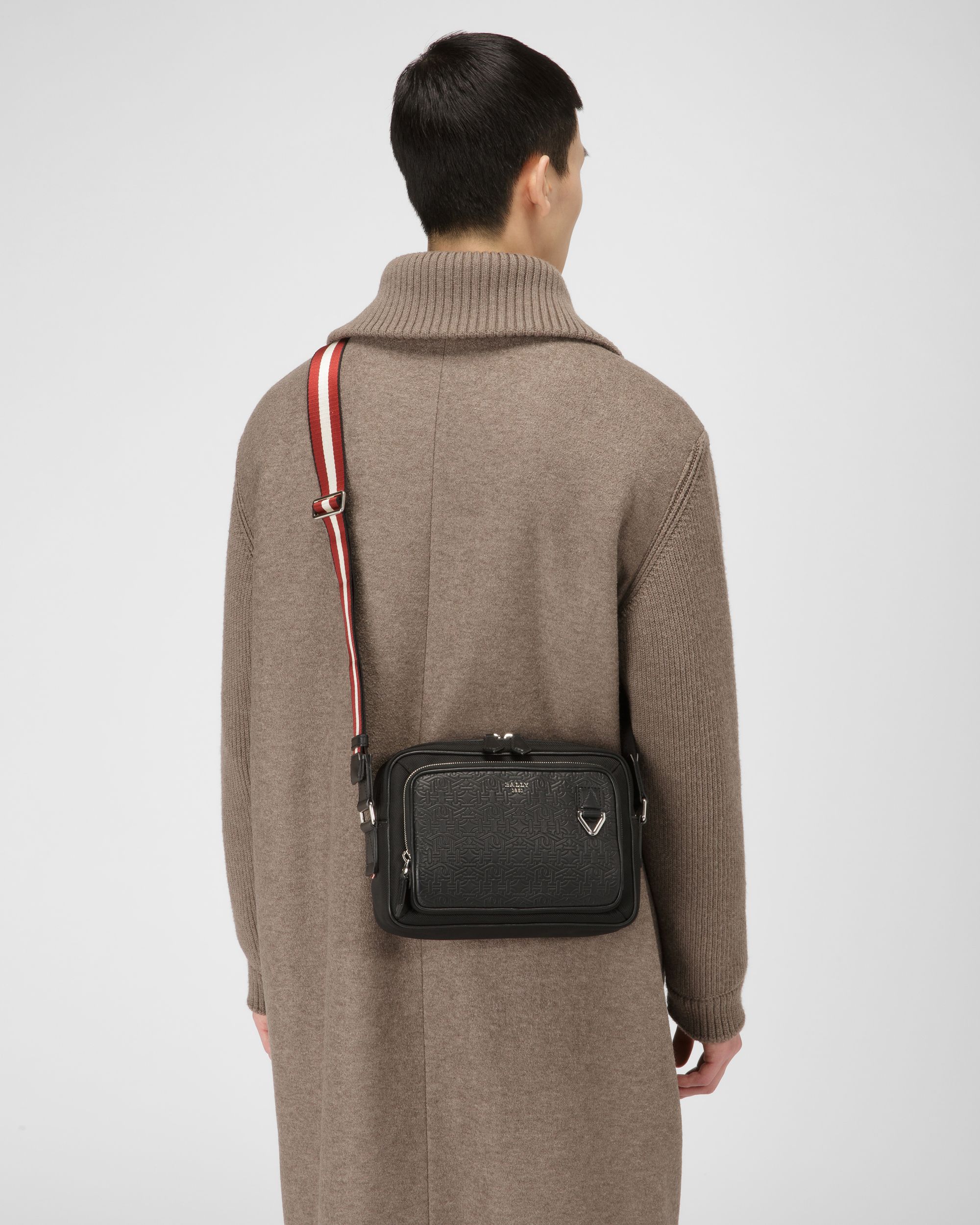 Cadran Bandolera En Nailon Y Piel De Color Negro - Hombre - Bally - 01