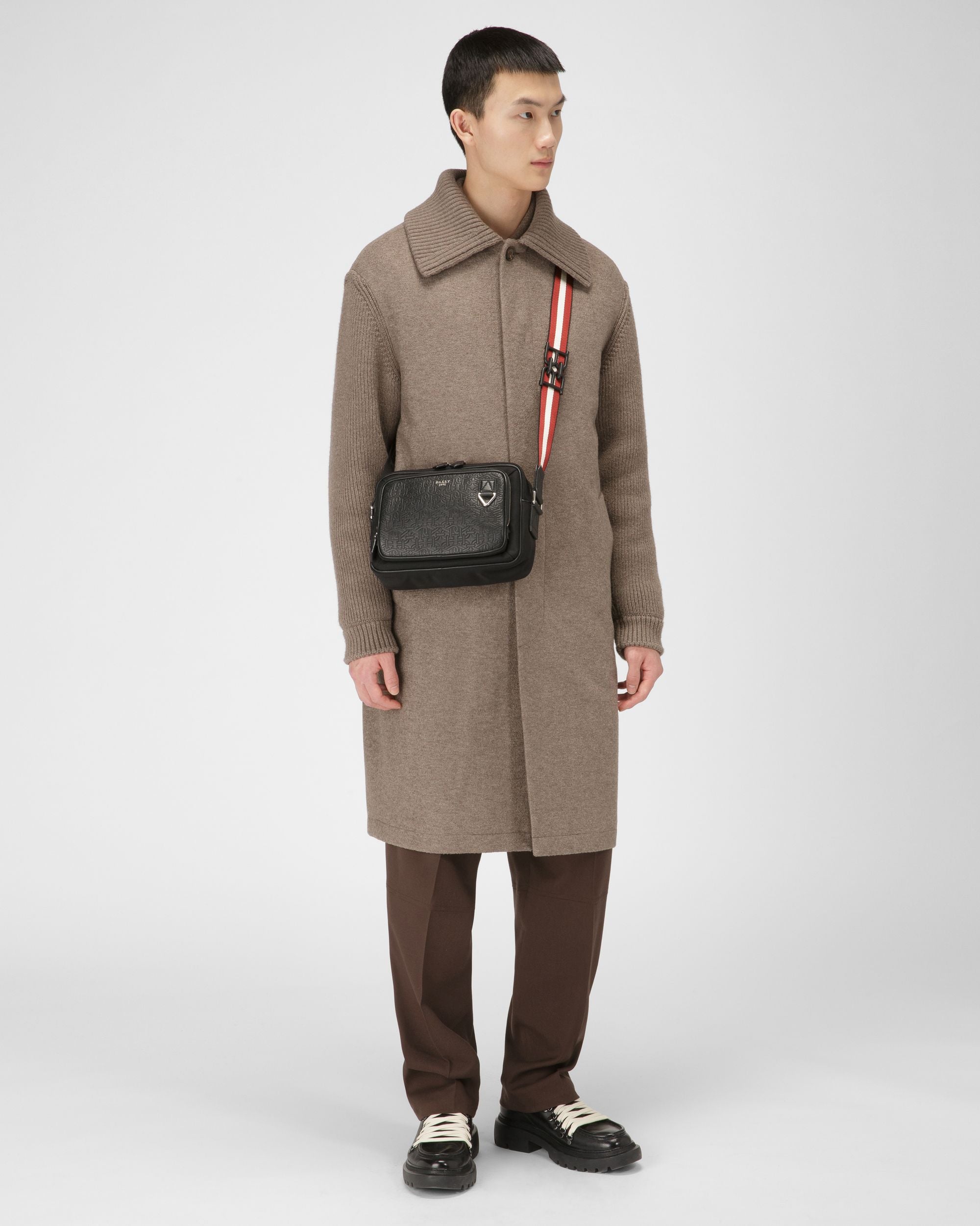 Cadran Bandolera En Nailon Y Piel De Color Negro - Hombre - Bally - 02