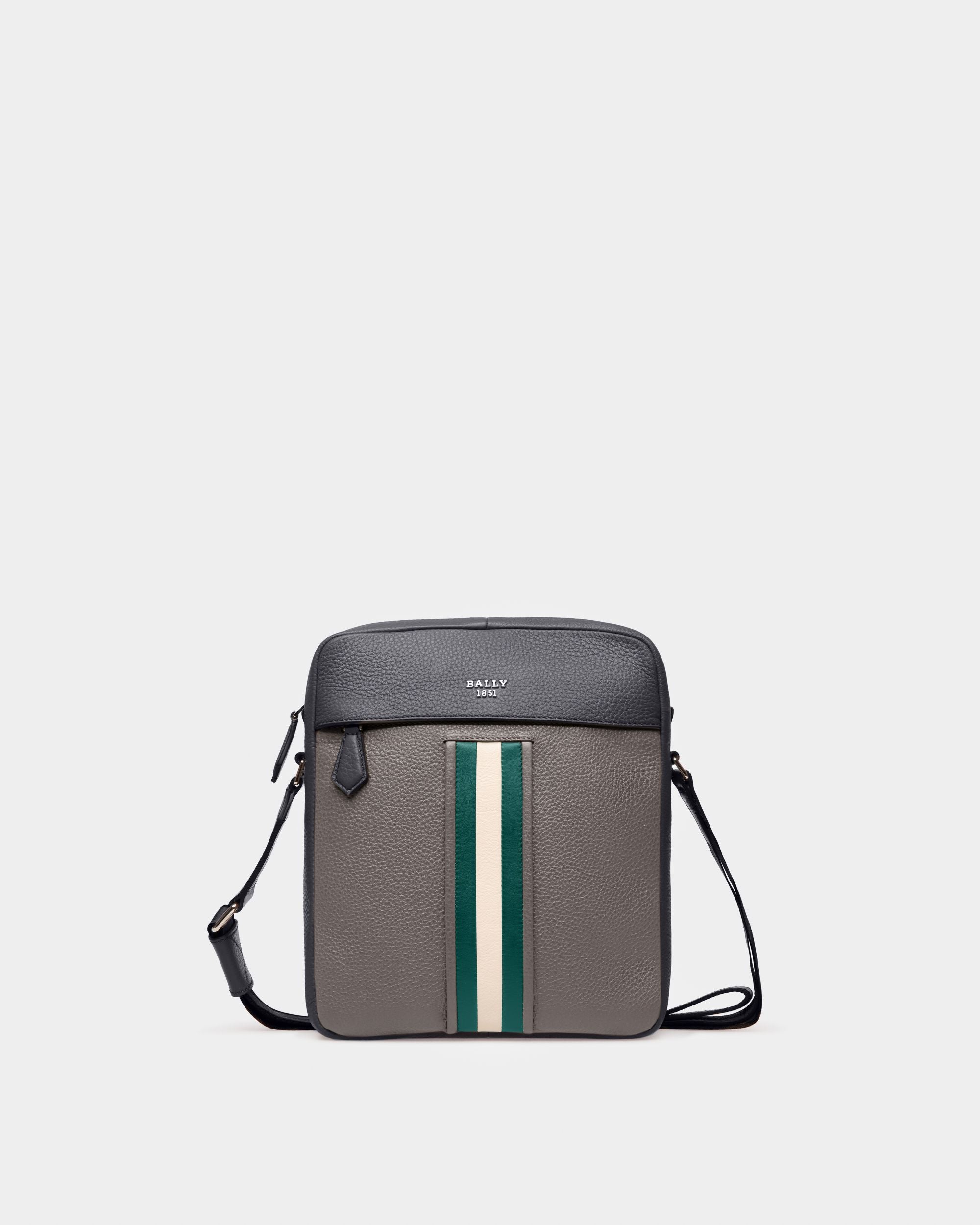 Holm Bandolera En Piel De Color Gris - Hombre - Bally - 01