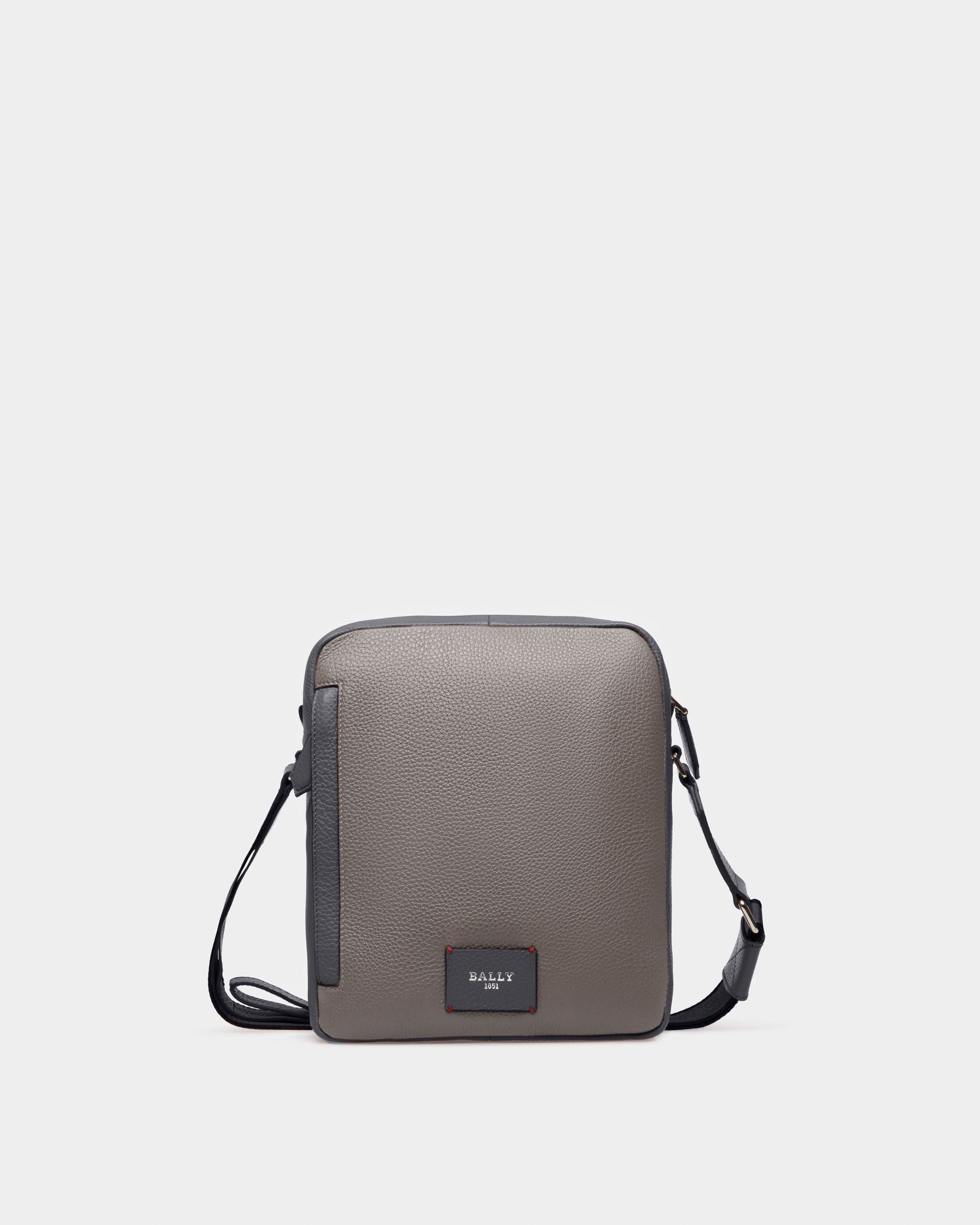 Holm Bandolera En Piel De Color Gris - Hombre - Bally - 03
