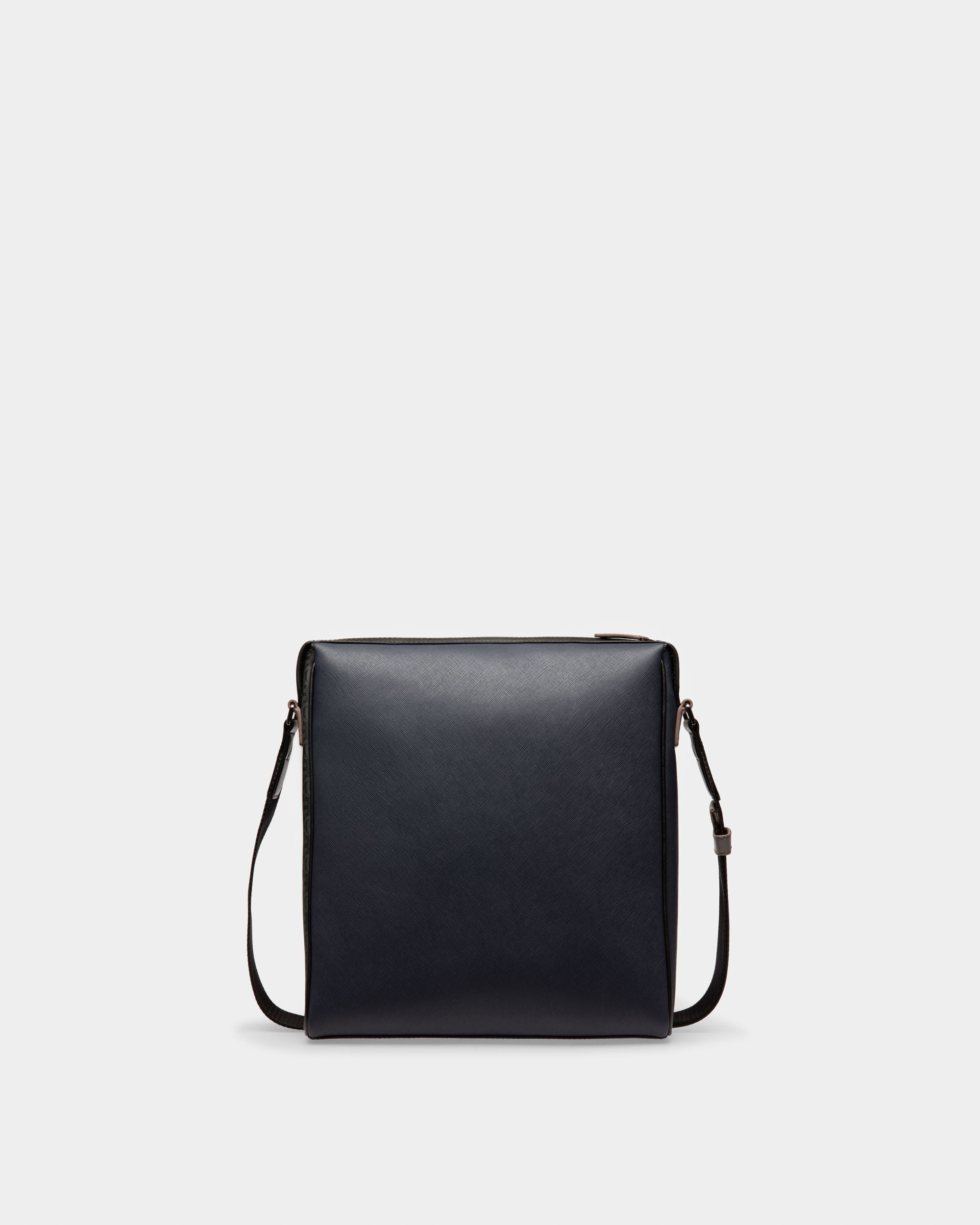 Mecoy Leather Crossbody Bag In Navy - Men's - Bally - 03