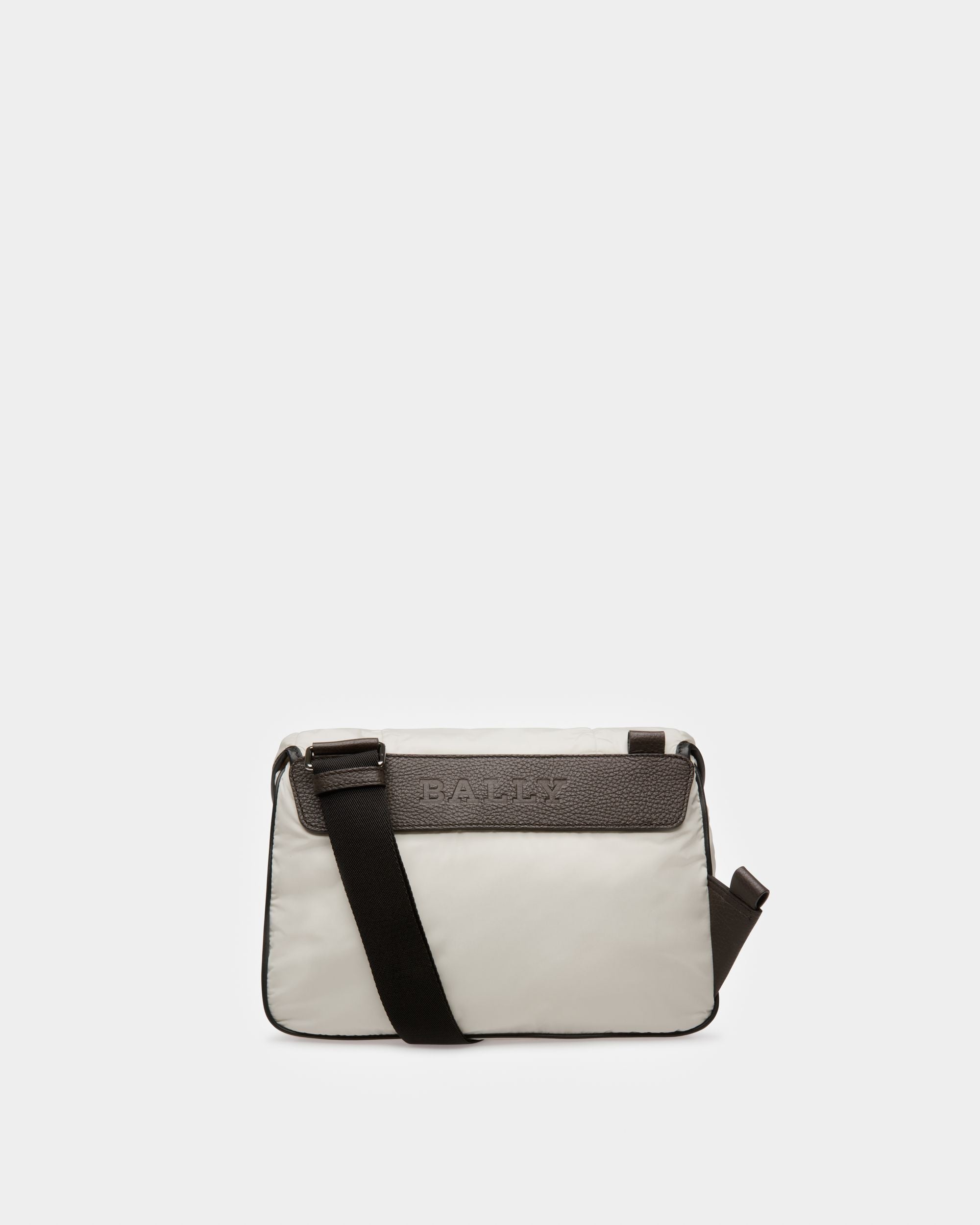 Borissey Recycled Nylon Messenger Bag In Denty White - Men's - Bally - 03