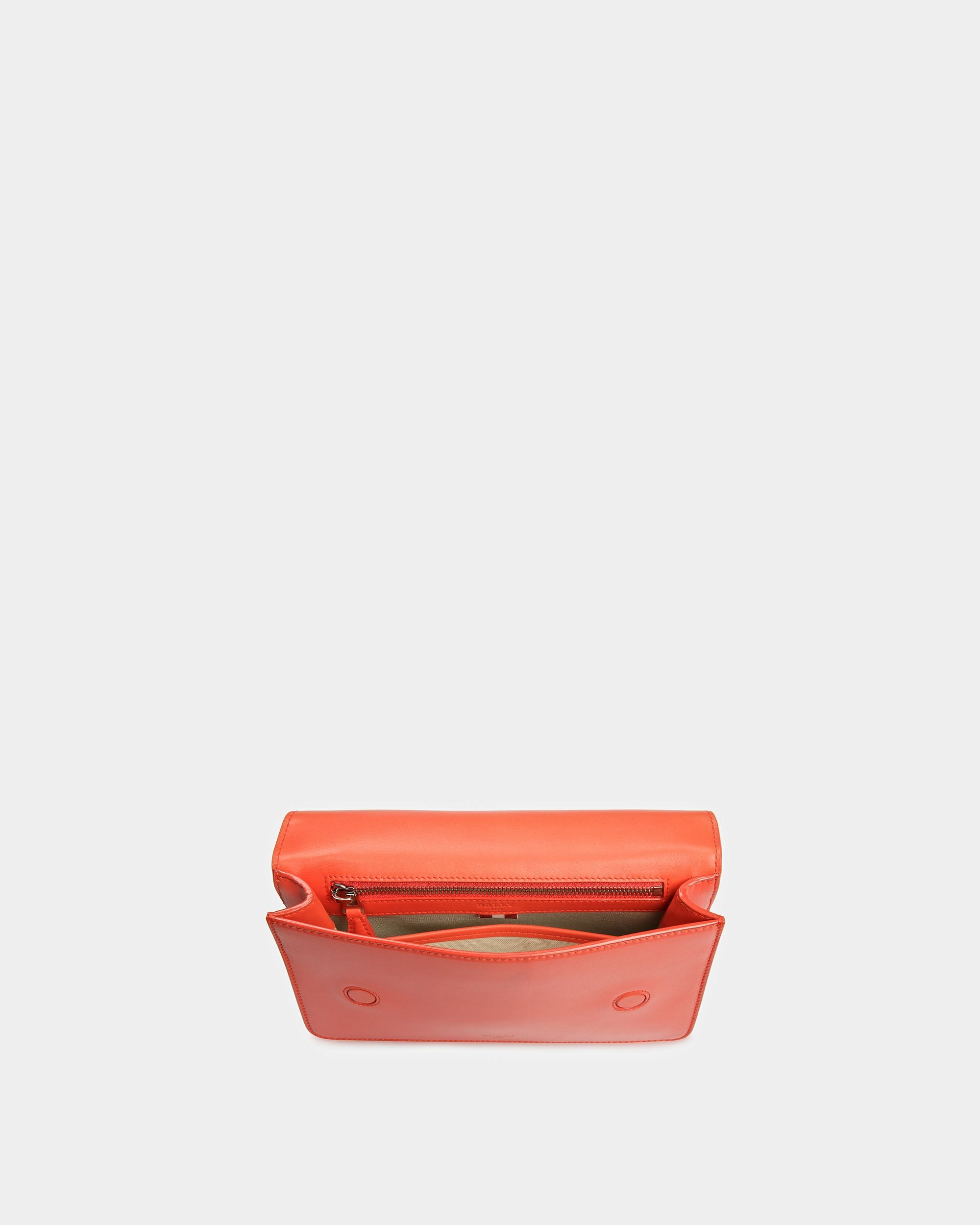 Acres Leather Crossbody Bag In Orange - Men's - Bally - 04
