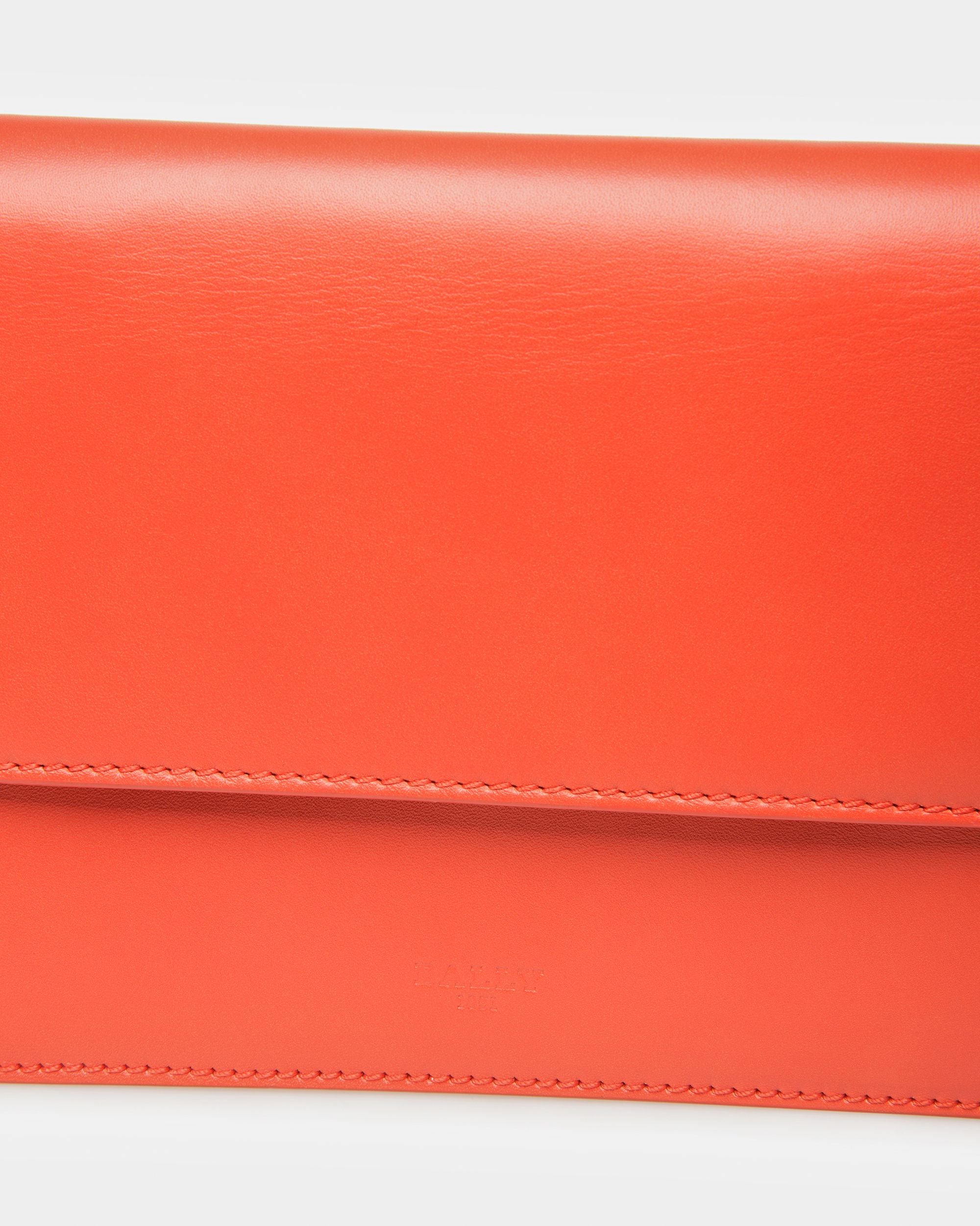 Acres Leather Crossbody Bag In Orange - Men's - Bally - 05