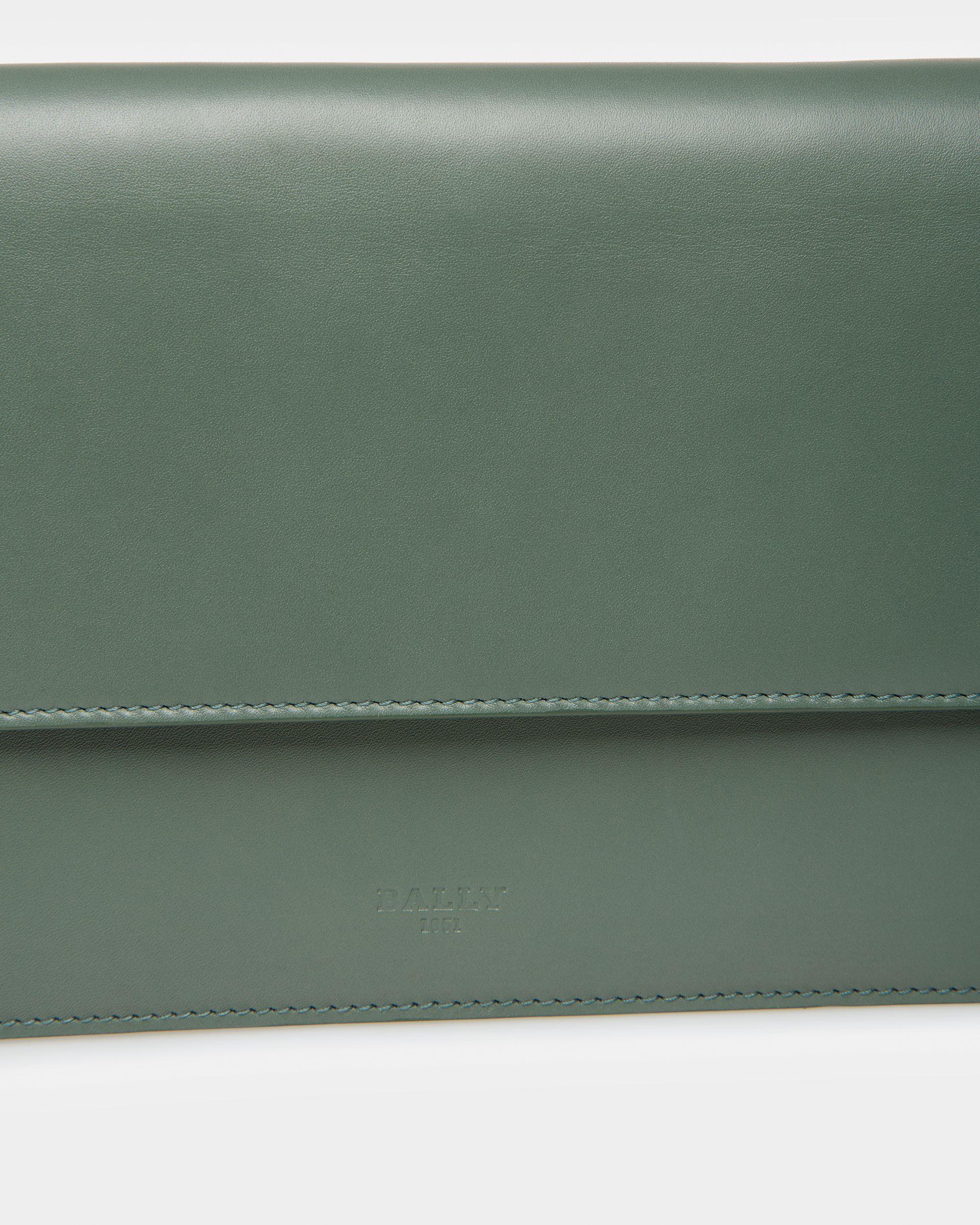 Acres Leather Crossbody In Sage - Men's - Bally - 05