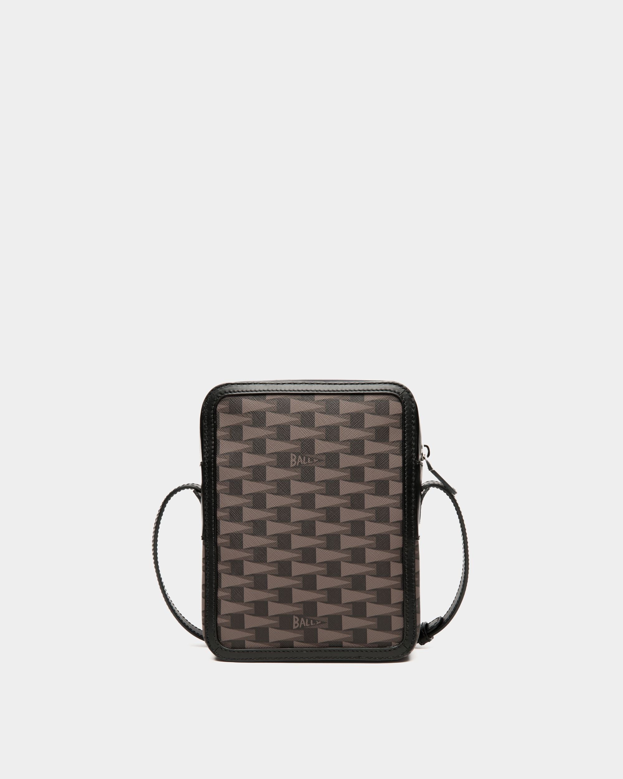 Pennant Crossbody Bag in Black Pennant Motif - Hombre - Bally - 02