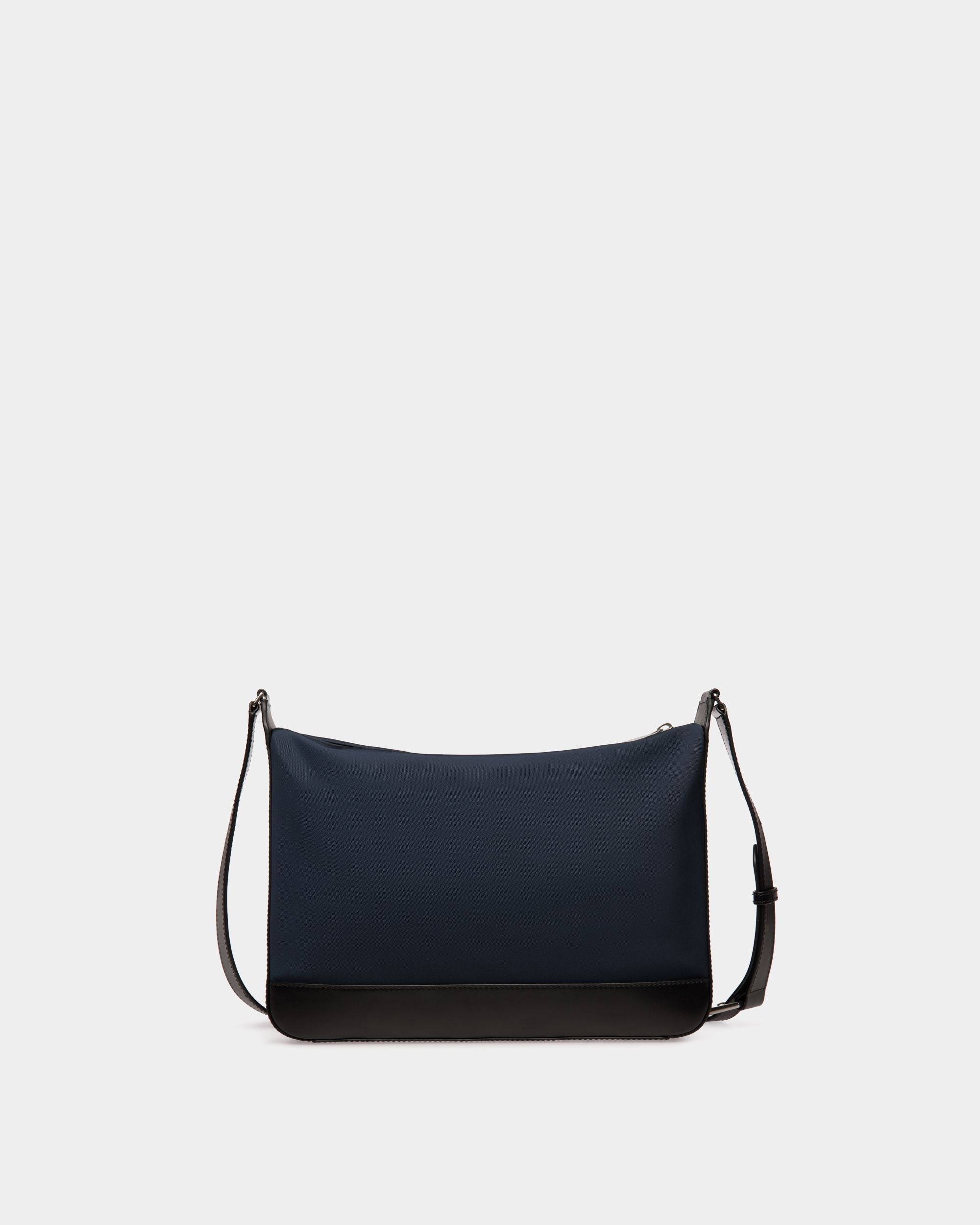 Bar Crossbody Bag in Navy Blue Nylon And Leather - Men's - Bally - 02
