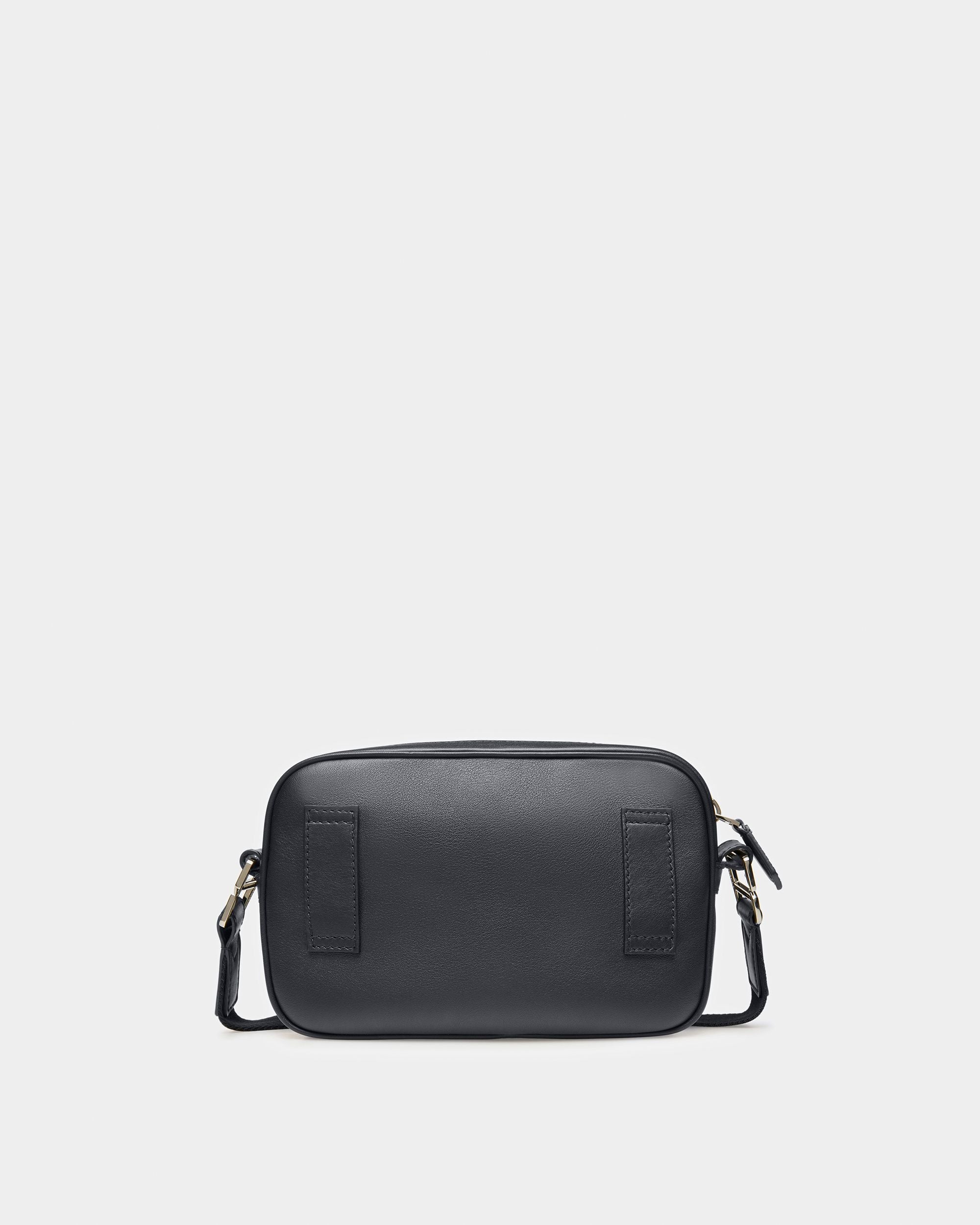 Hal Leather Crossbody In Midnight Blue And Light Blue - Men's - Bally - 03