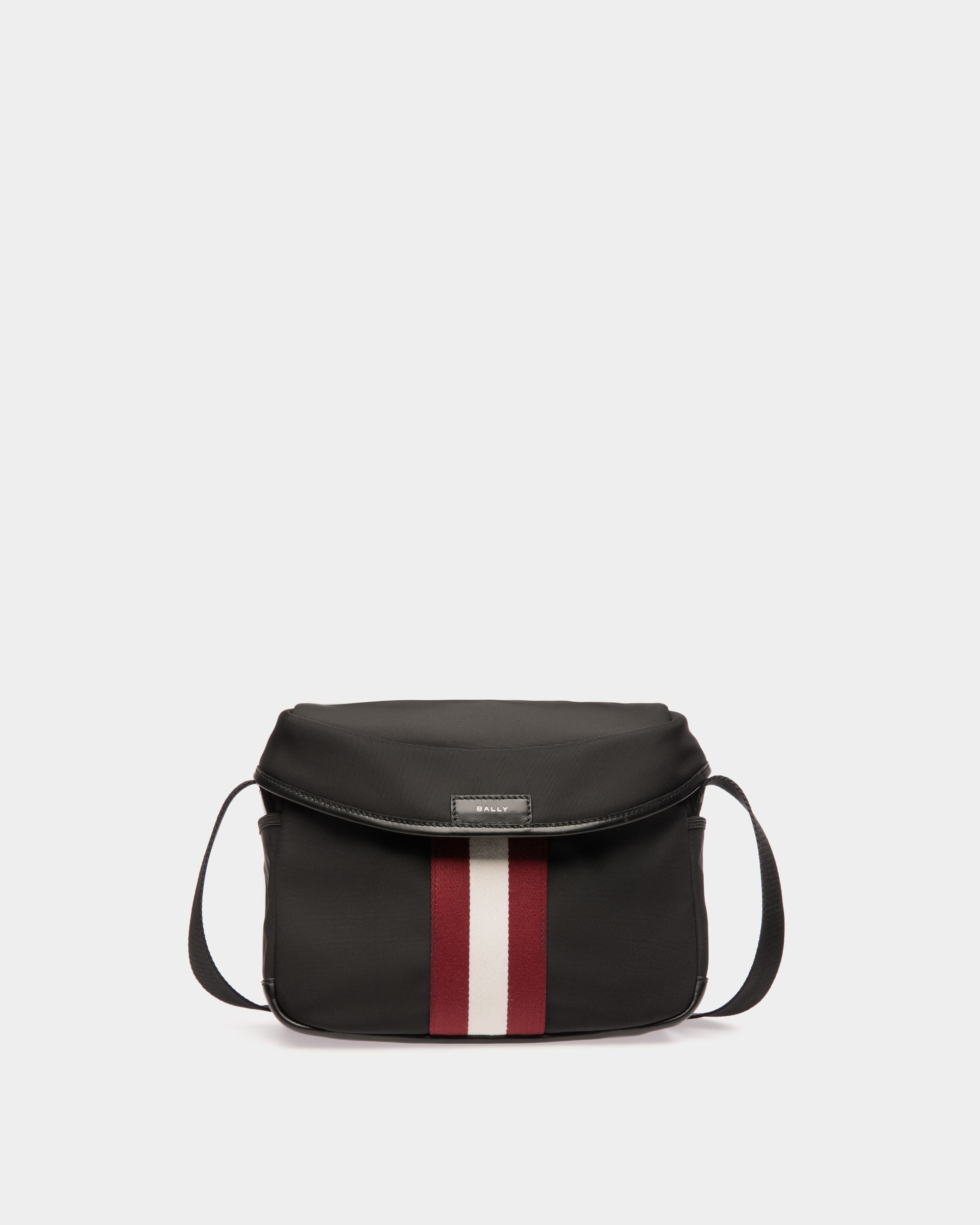 Code Crossbody Bag In Black Nylon - Men's - Bally - 01
