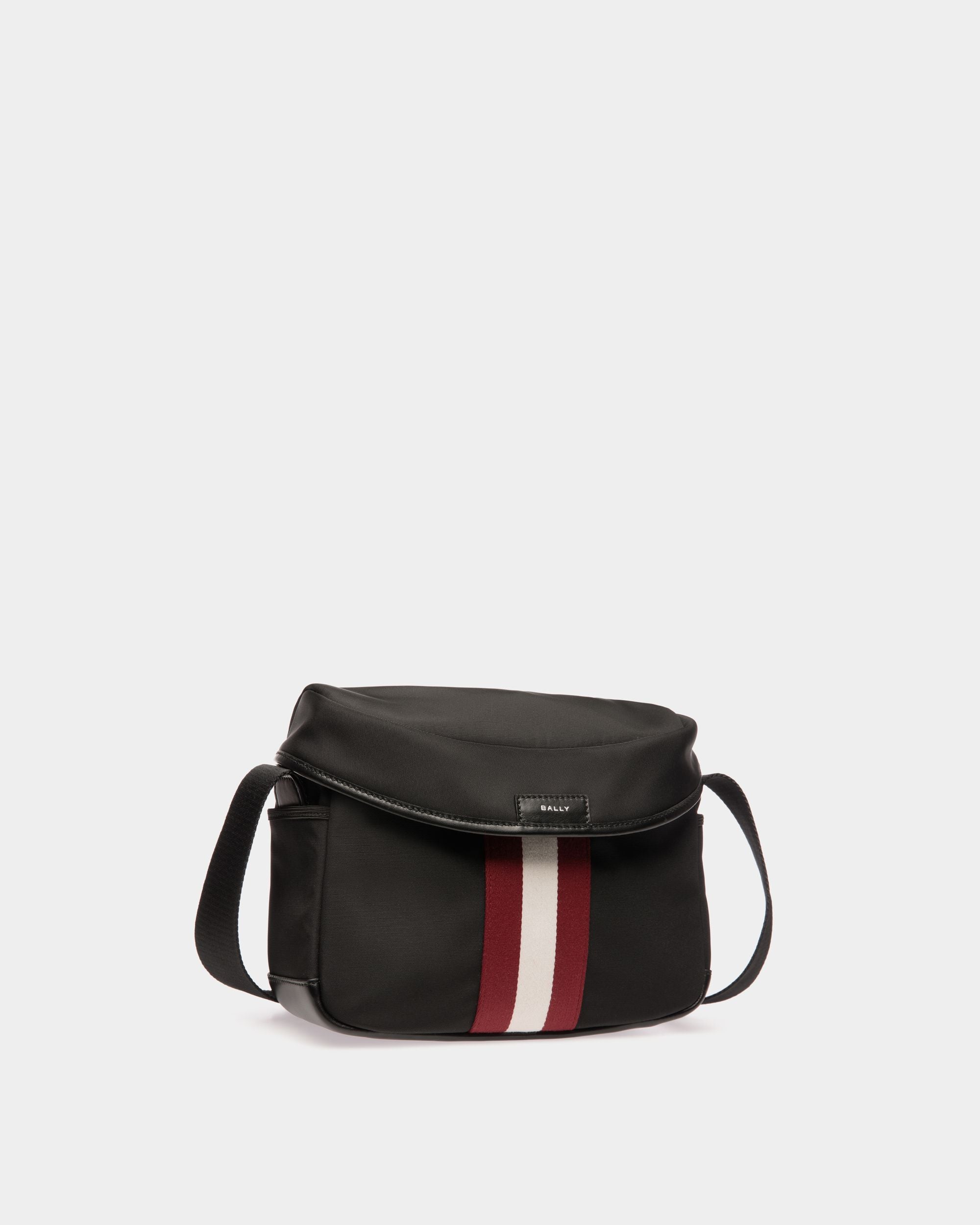 Code Crossbody Bag In Black Nylon - Men's - Bally - 04