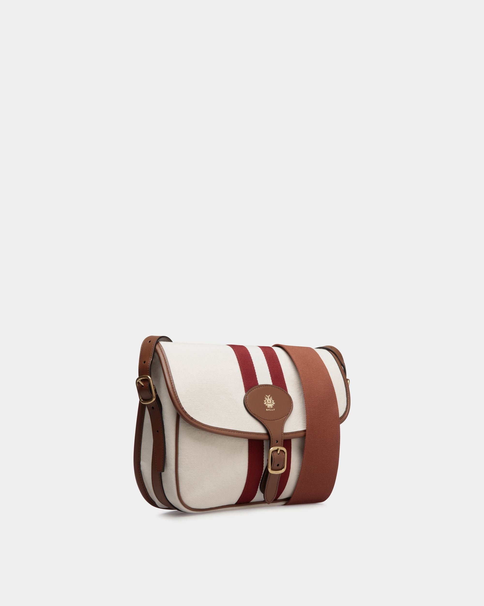Beckett Shoulder Bag In Brown Fabric - Men's - Bally - 03