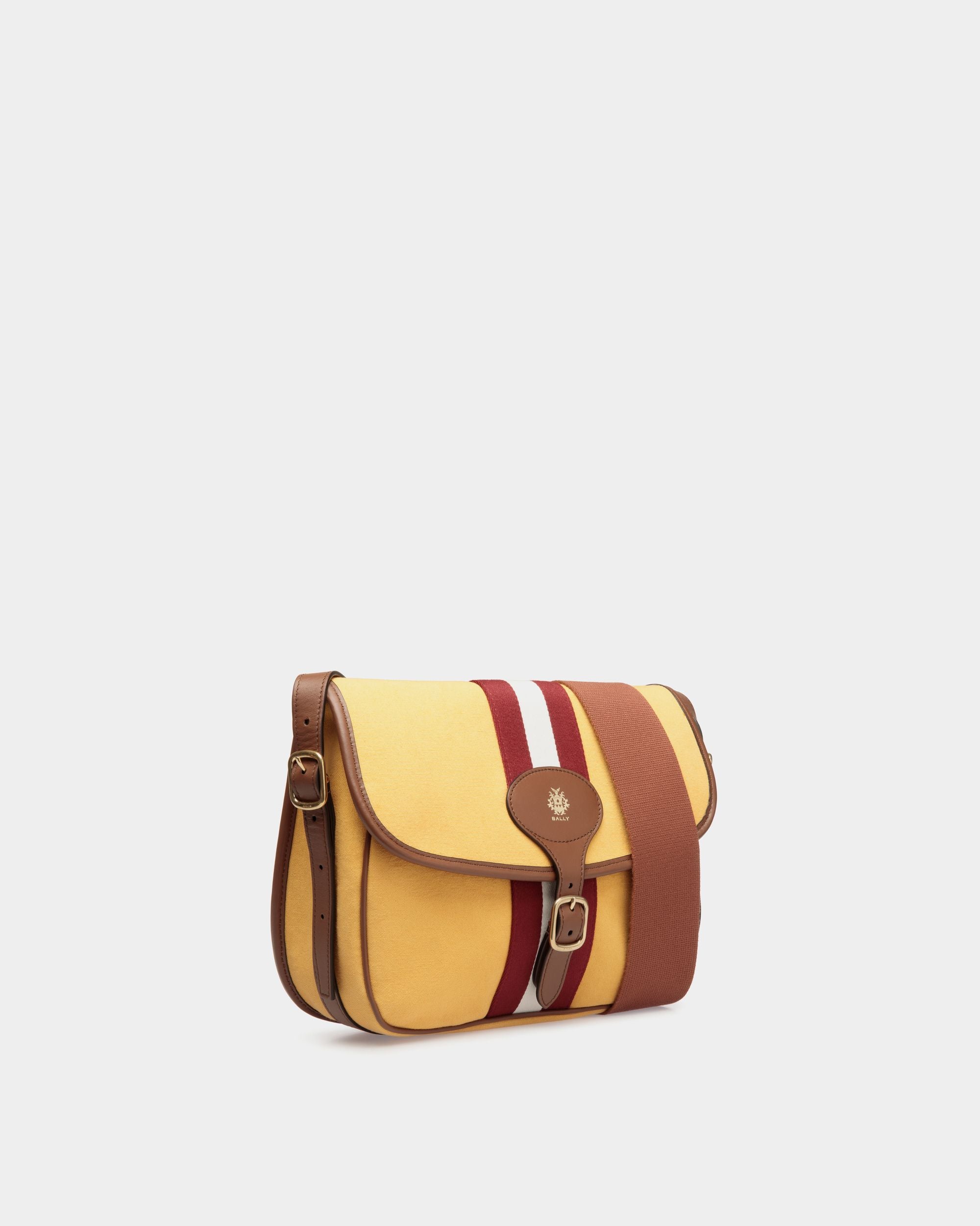 Beckett Shoulder Bag In Brown Fabric - Men's - Bally - 03