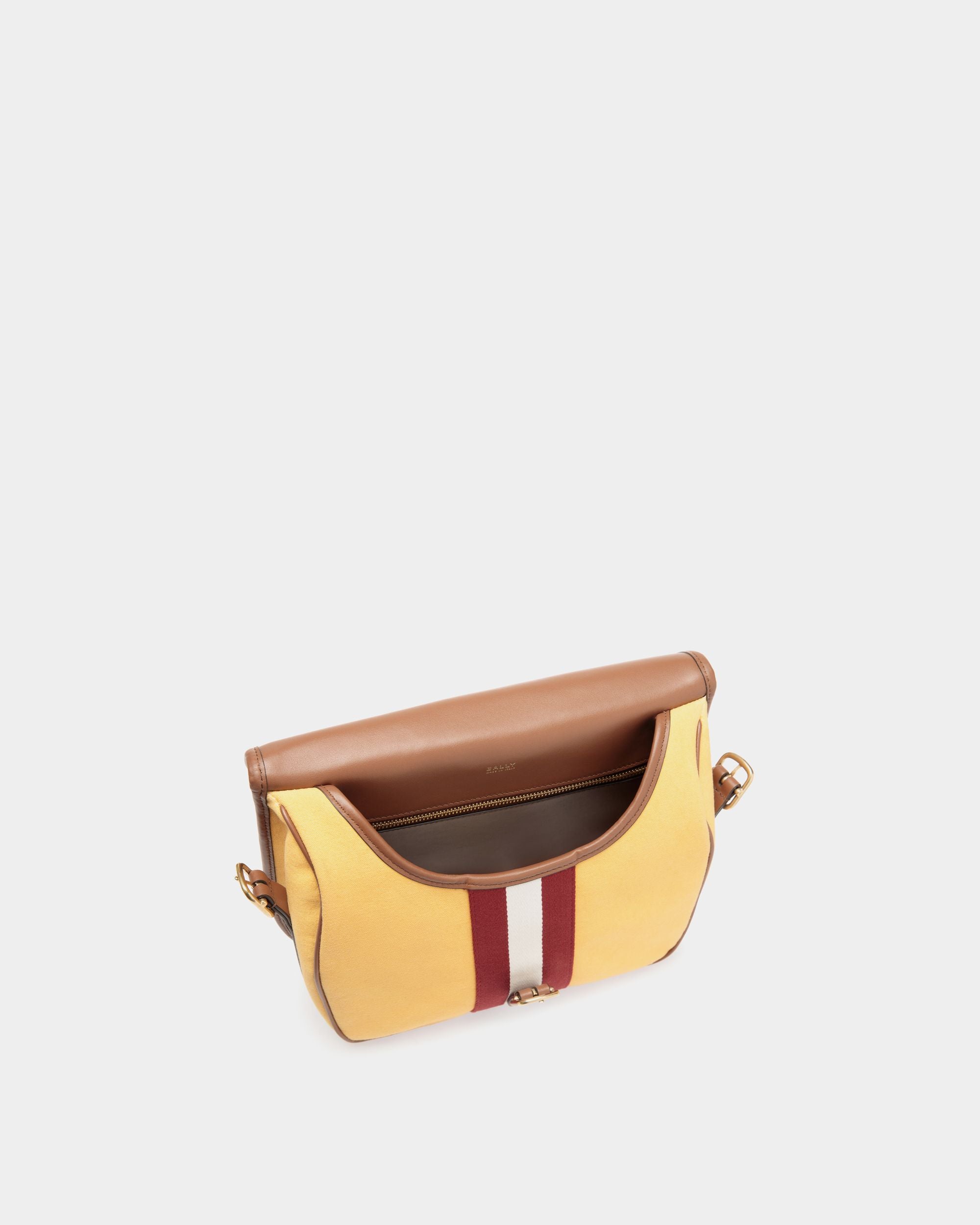Beckett Shoulder Bag In Brown Fabric - Men's - Bally - 04