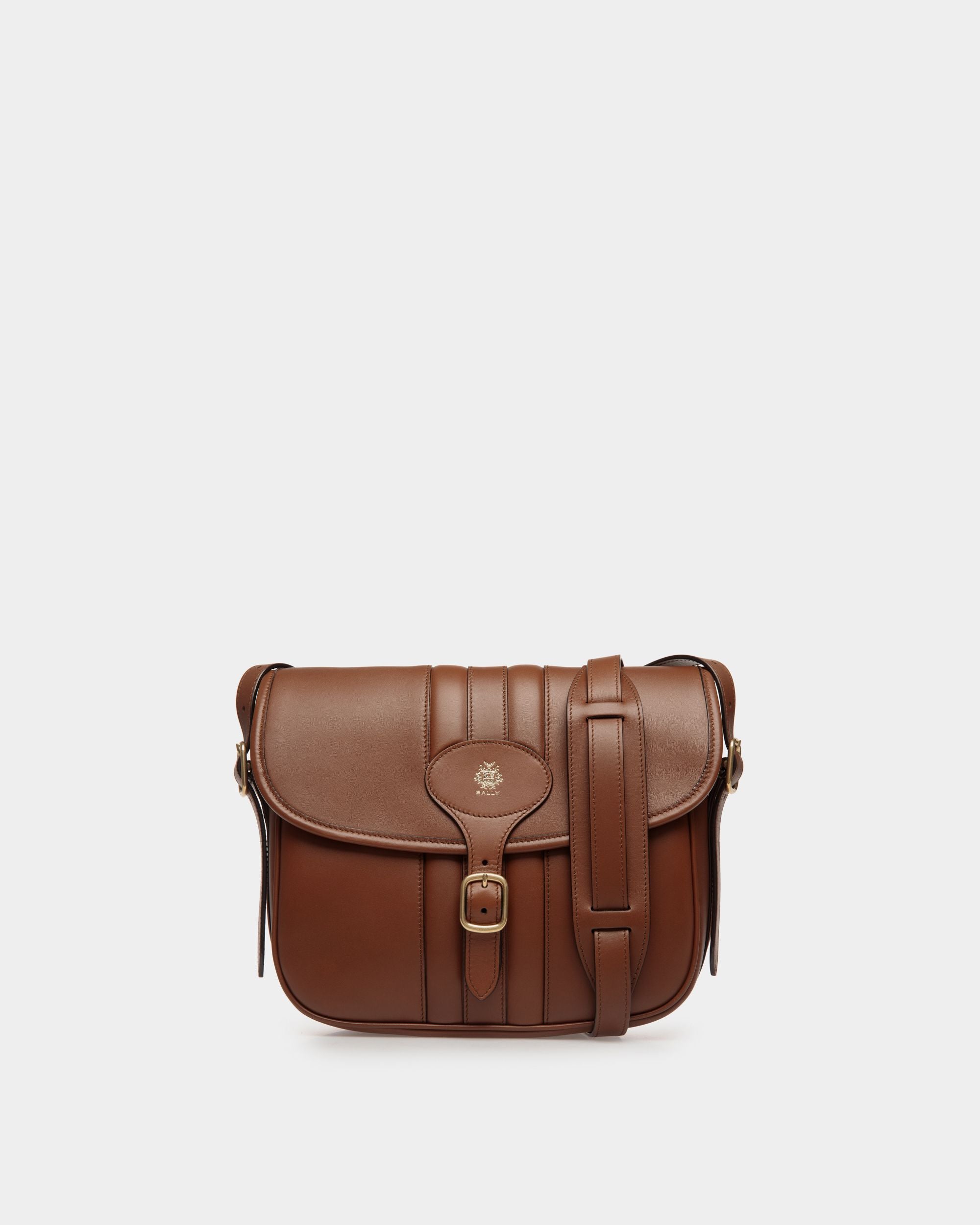 Beckett Crossbody Bag in Brown Leather - Men's - Bally - 01
