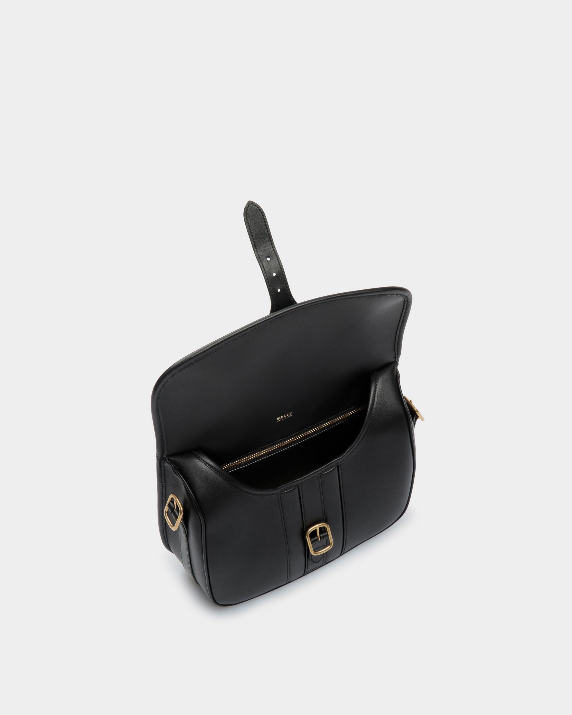 Beckett Crossbody Bag in Black Leather - Men's - Bally - 05