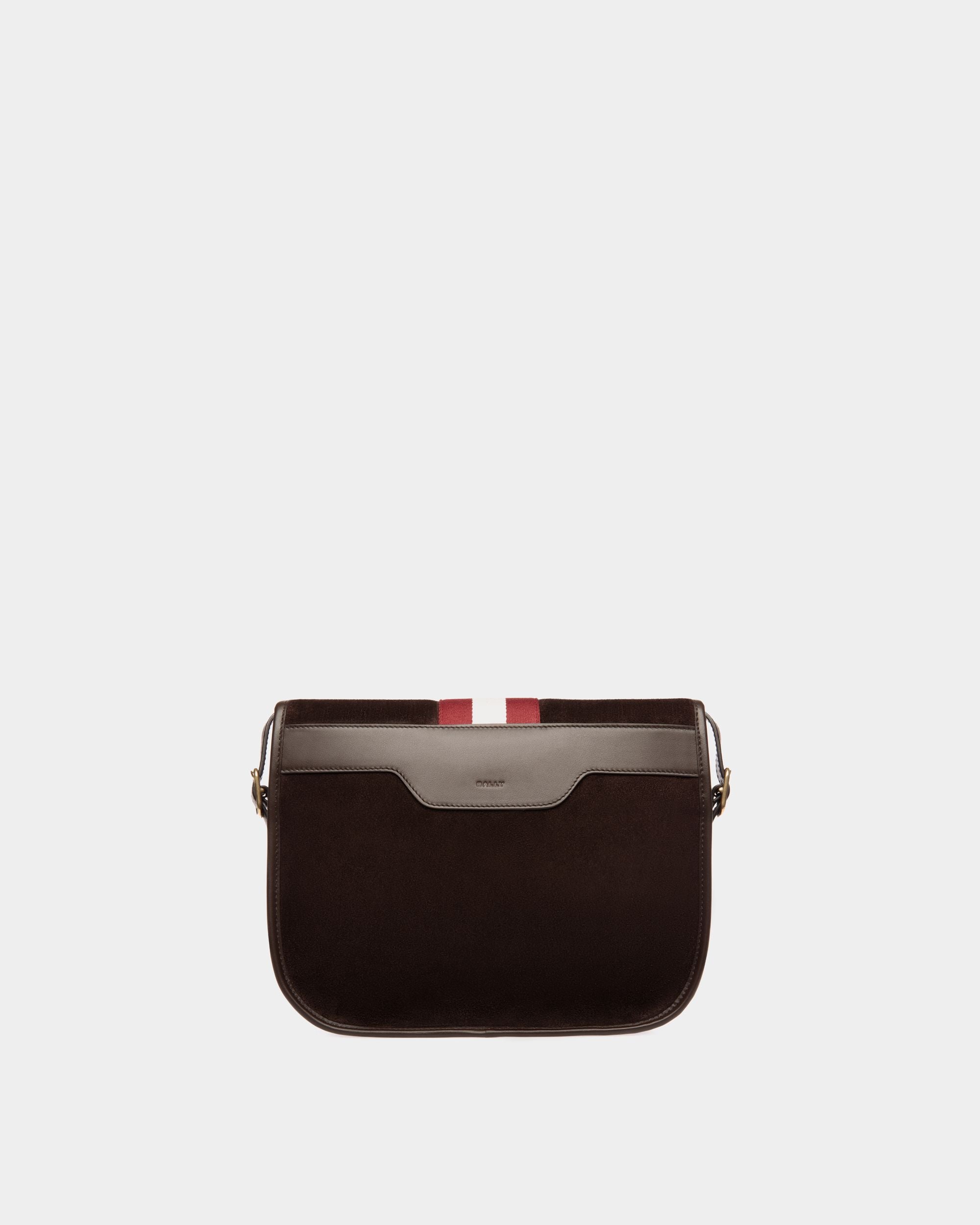 Beckett Crossbody Bag in Ebano Suede And Leather - Men's - Bally - 03