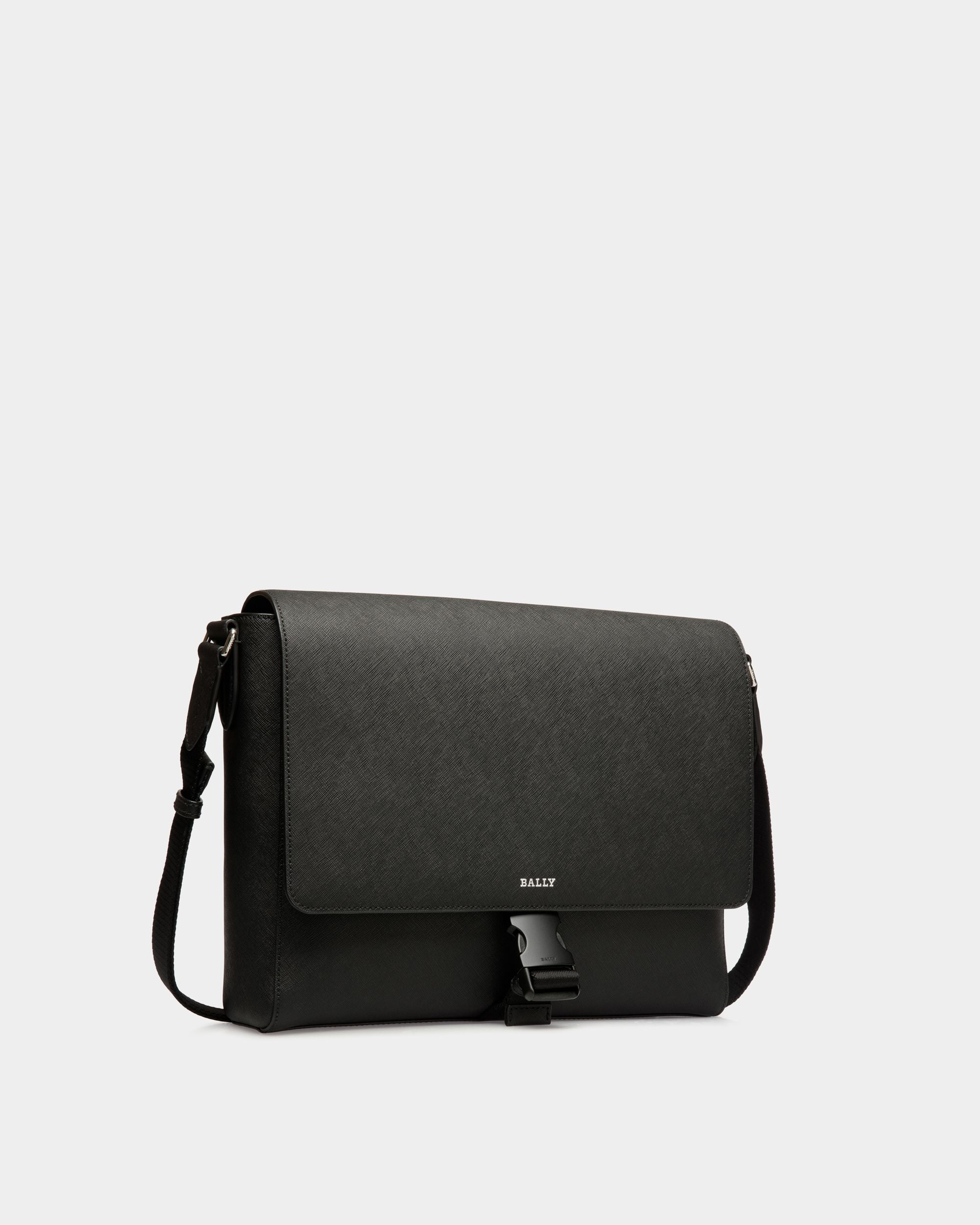 Messenger Bag In Black Bovine Split - Men's - Bally - 03