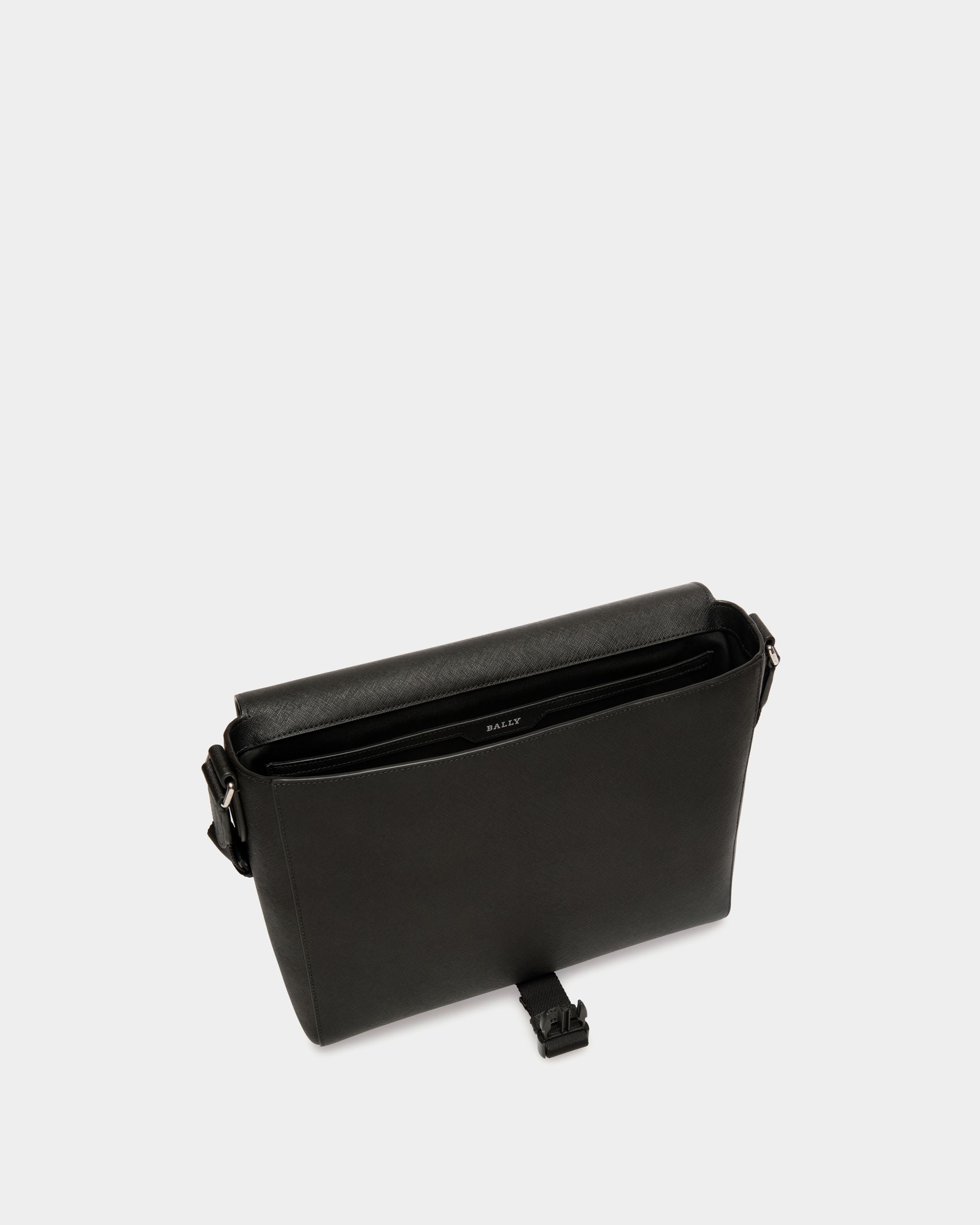 Messenger Bag In Black Bovine Split - Men's - Bally - 04