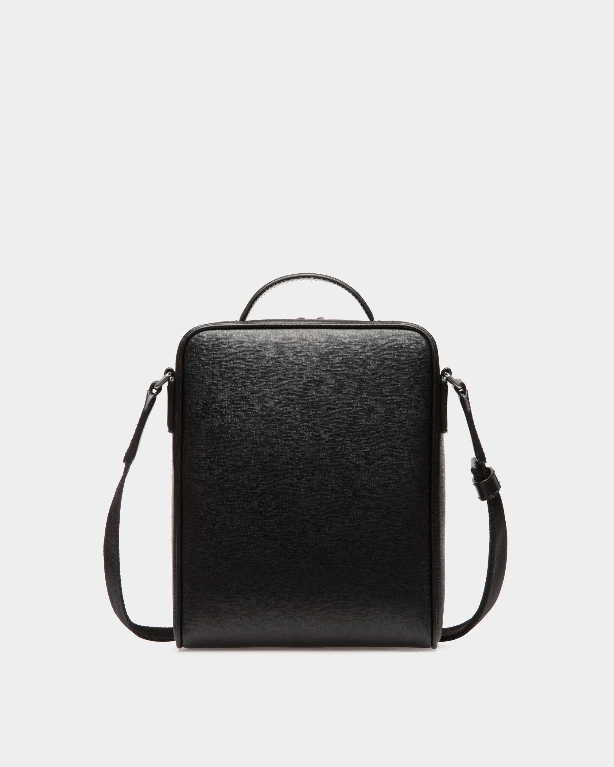Mythos Crossbody Bag In Black Recycled Leather - Men's - Bally - 02