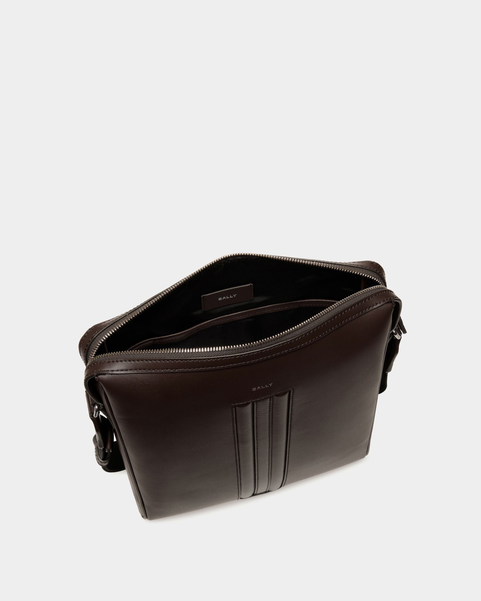 Bandolera Mythos De Piel Reciclada Ébano - Hombre - Bally - 04