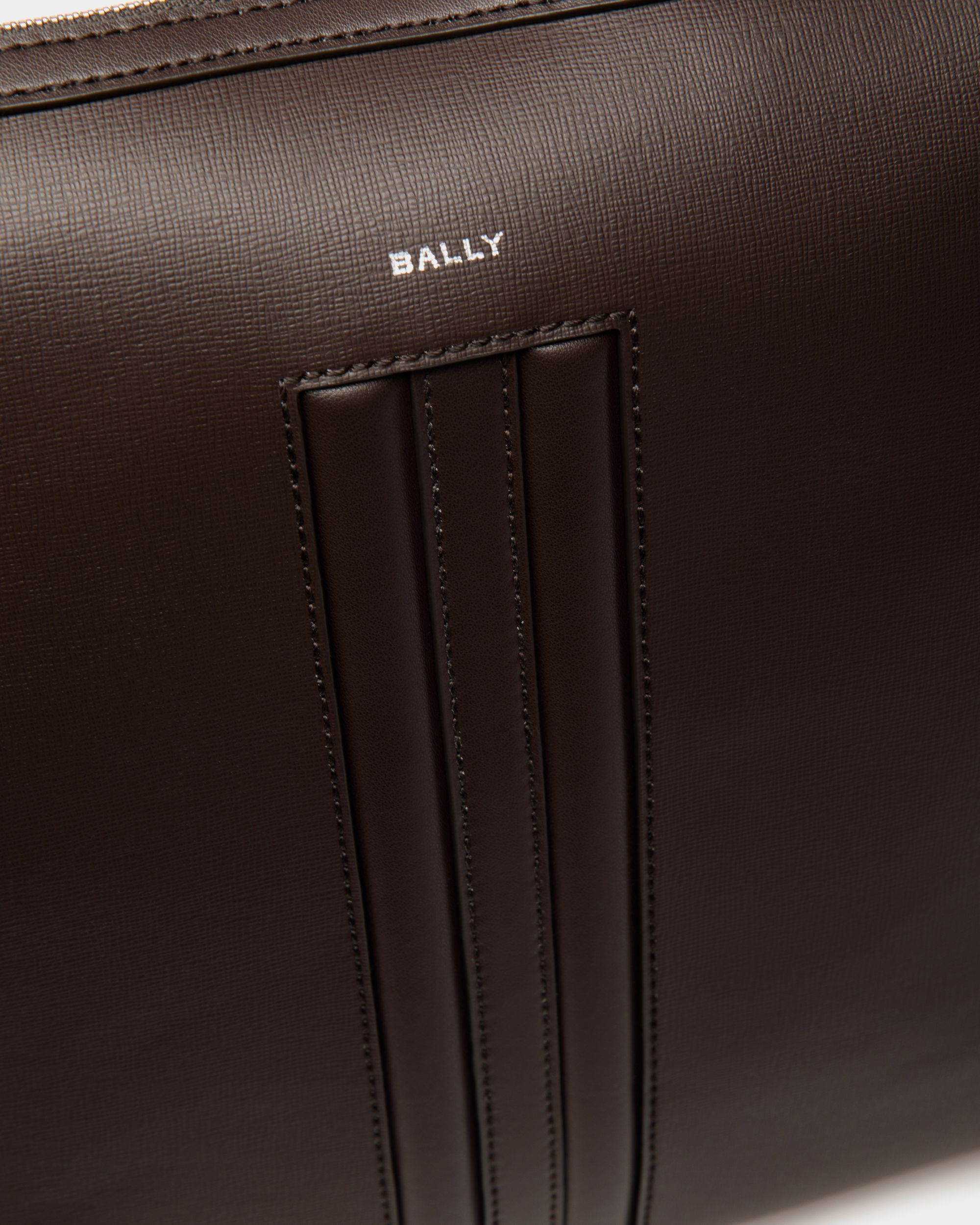 Bandolera Mythos De Piel Reciclada Ébano - Hombre - Bally - 05