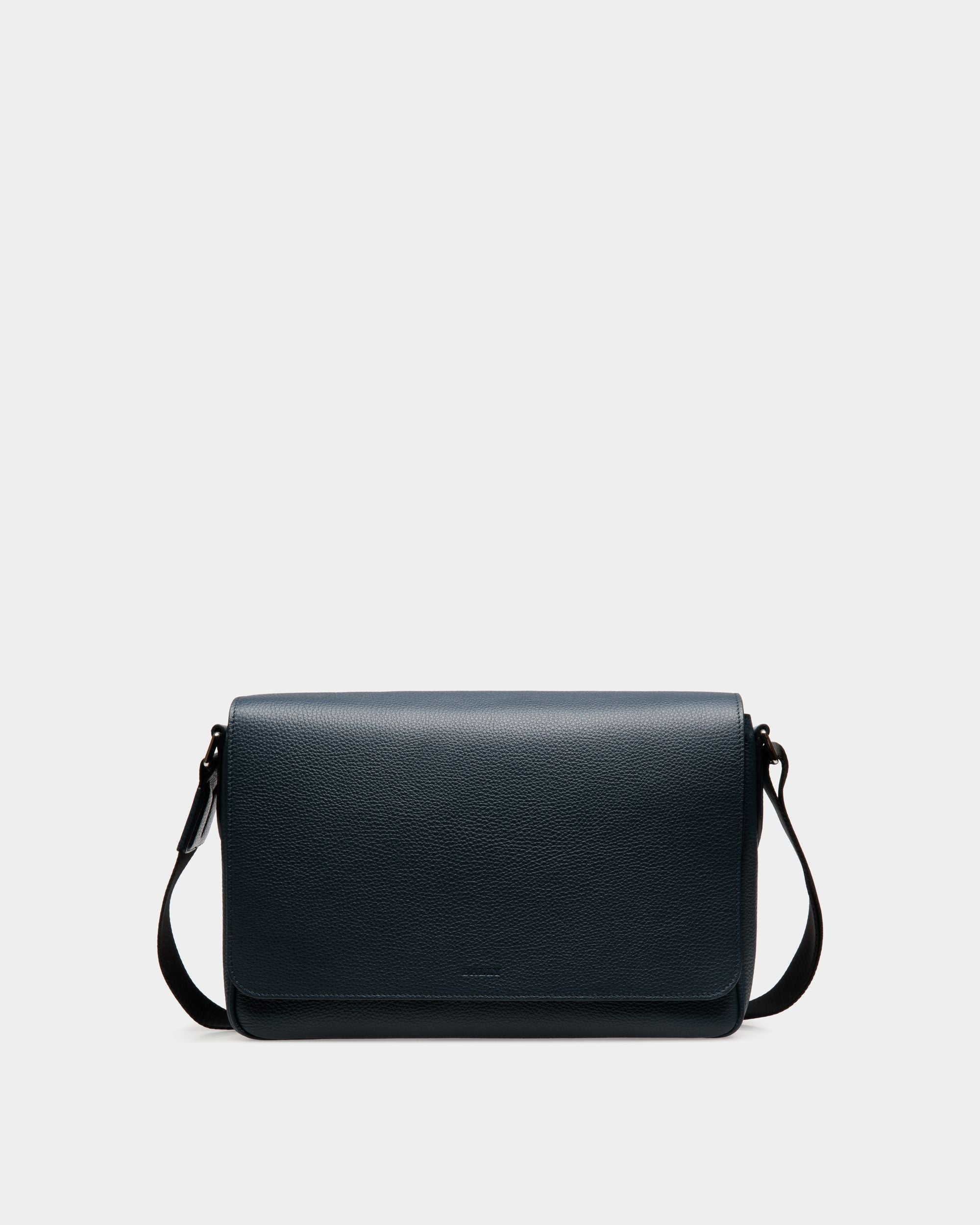 Messenger Bag In Black  Leather - Men's - Bally - 01