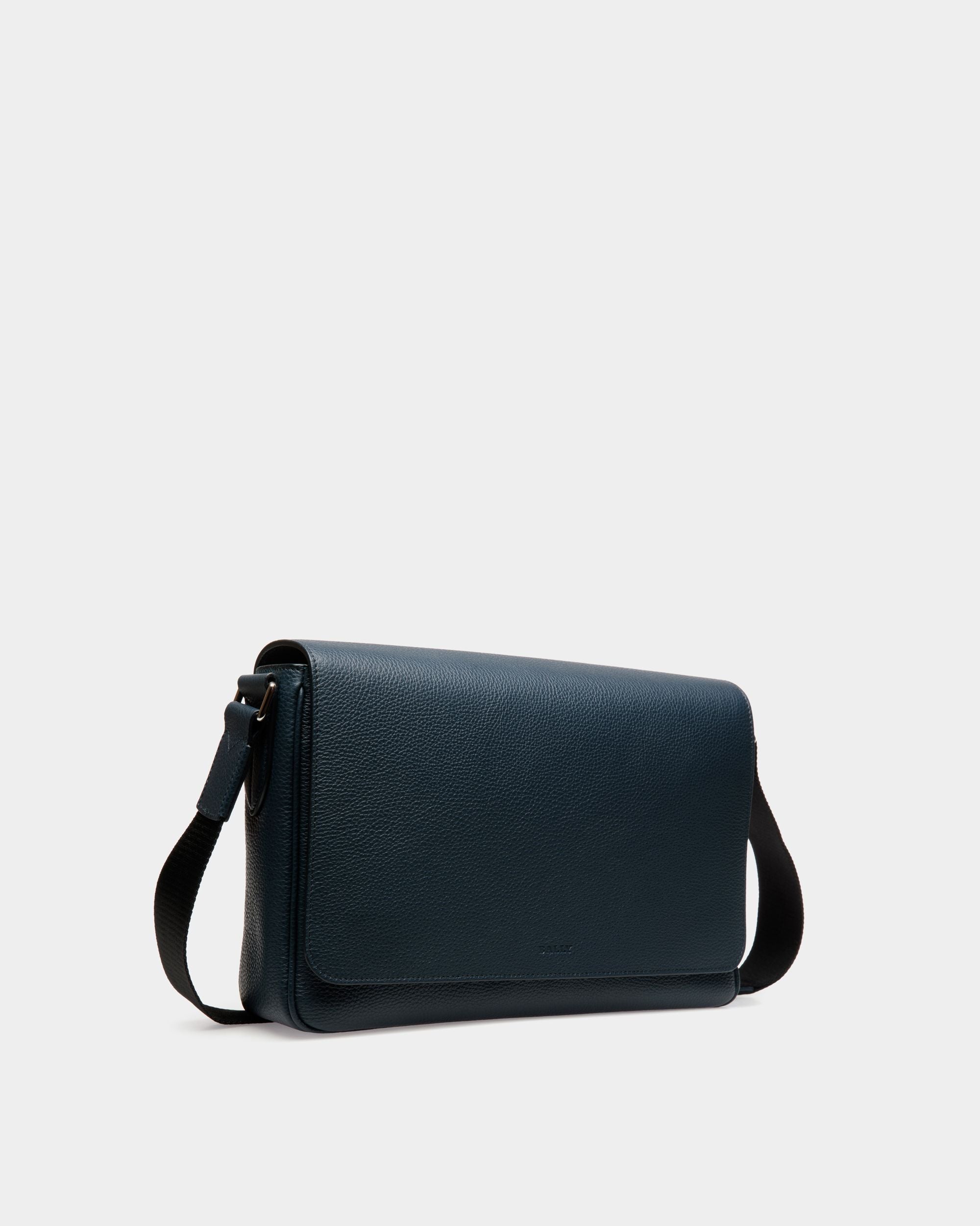 Messenger Bag In Black  Leather - Men's - Bally - 03