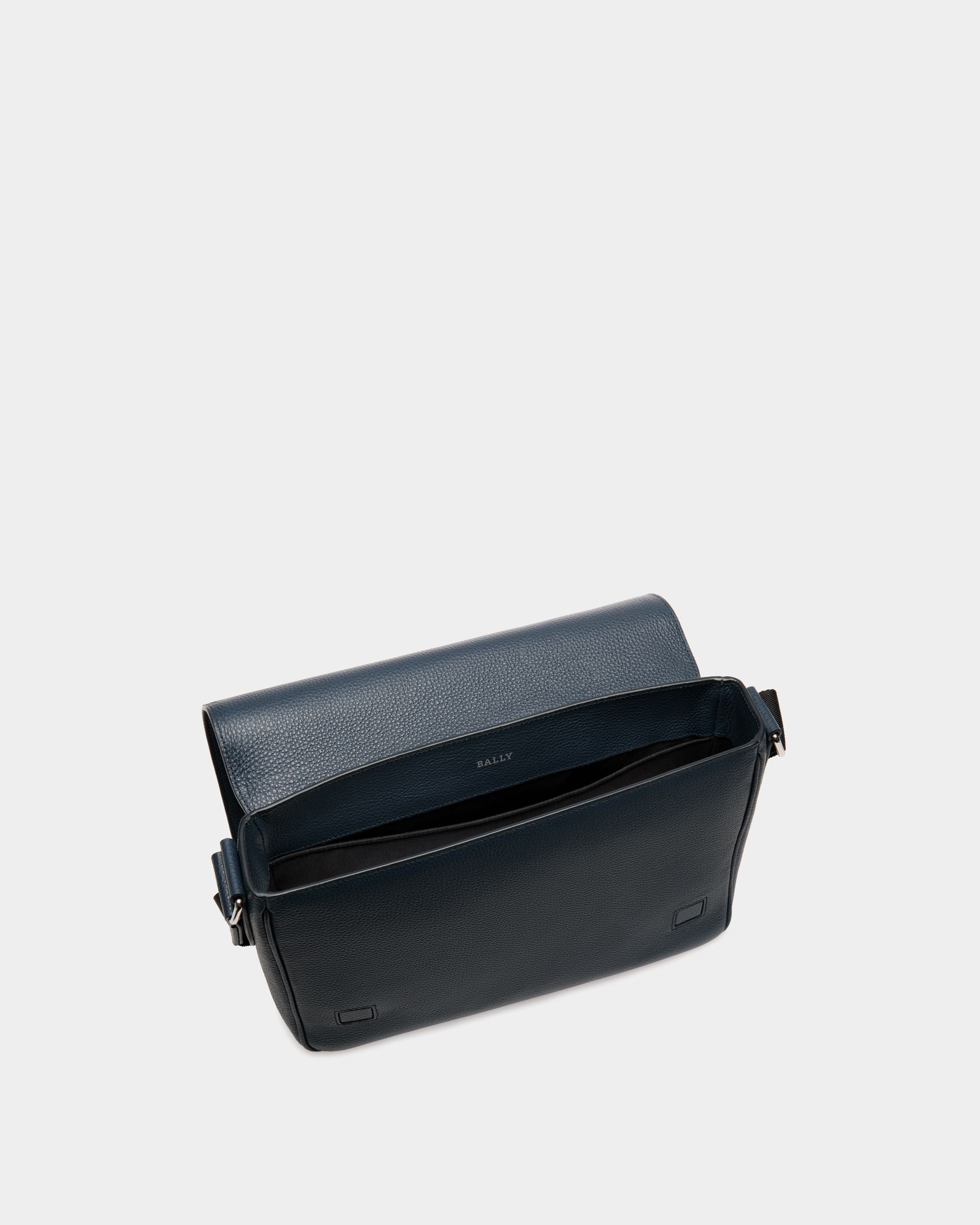 Messenger Bag In Black  Leather - Men's - Bally - 04