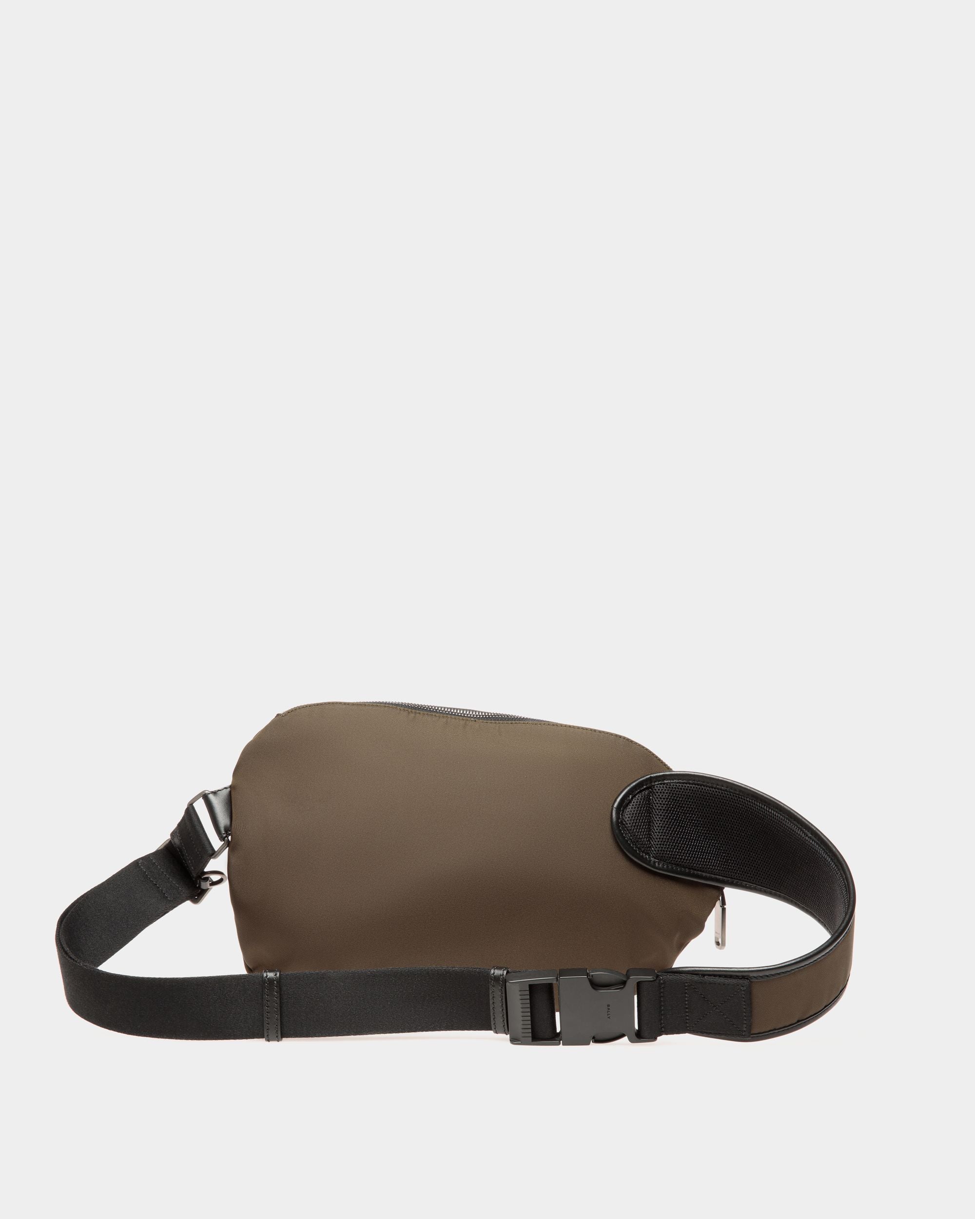 Adrien Brody Travel Collection Crossbody In Military Green Nylon - Men's - Bally - 03