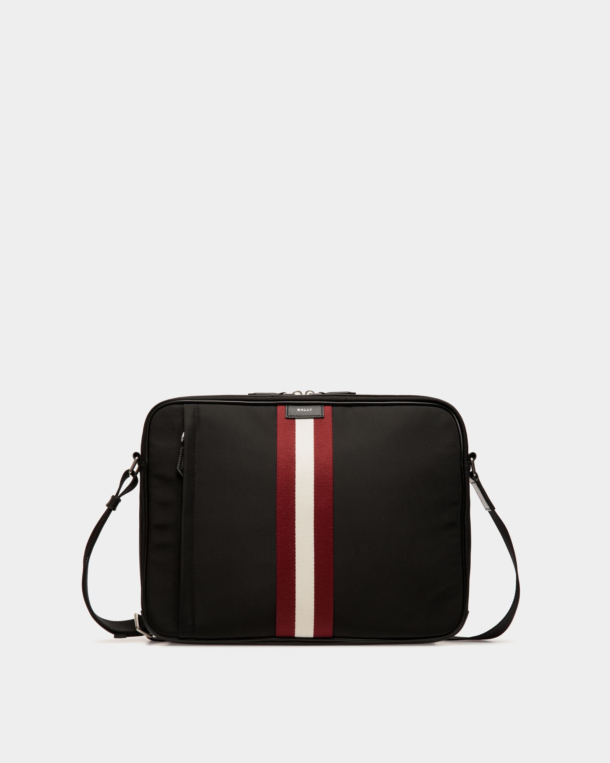 Bolso Messenger Code De Nailon Negro - Hombre - Bally - 01
